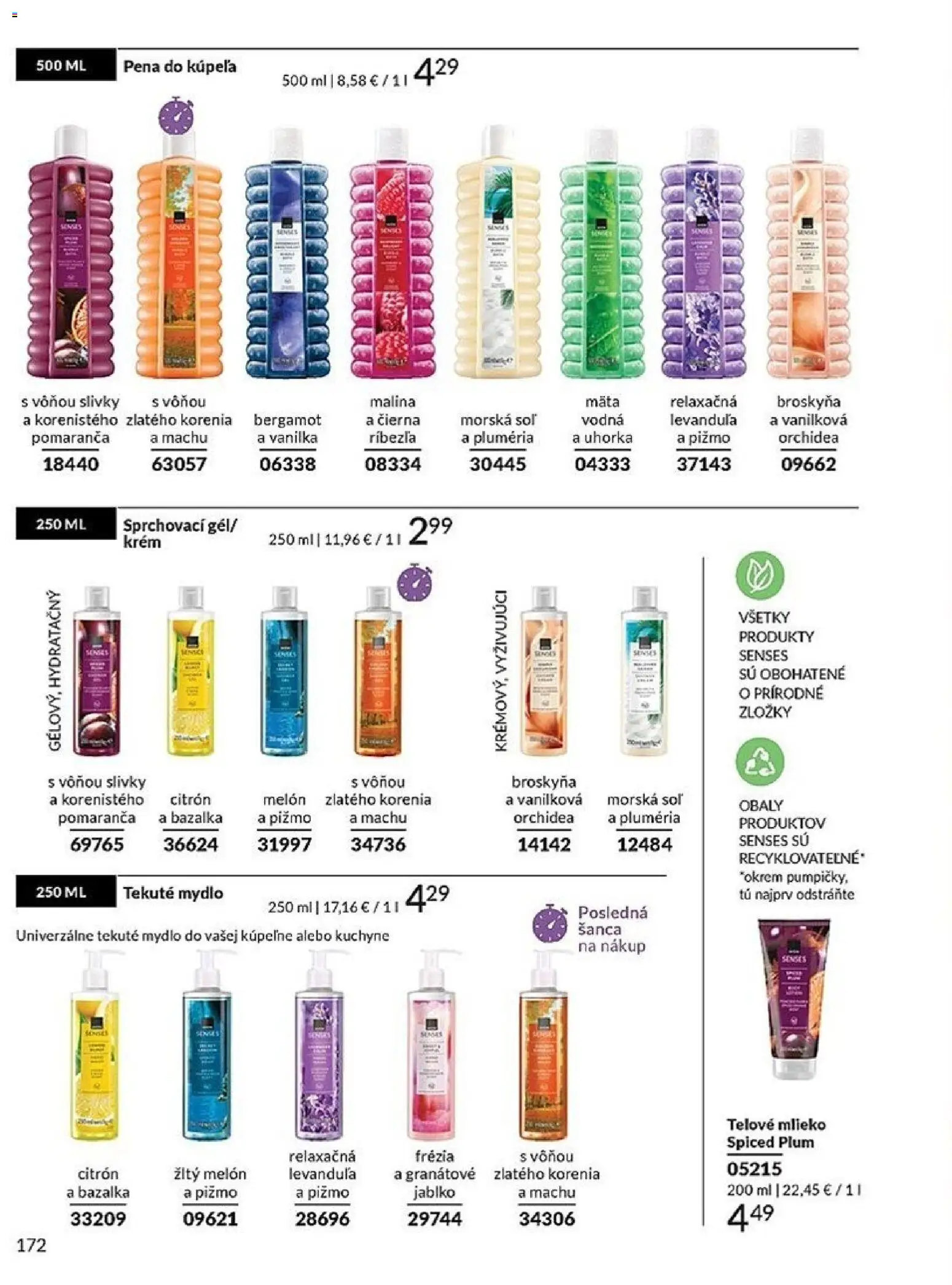 Nové Avon akcie – leták je platný od 01.02.2026 | Strana: 172 | Produkty: Mlieko, Telové mlieko, Kuchyne, Melón