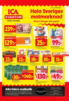 ICA Kvantum - Södra Sandby - Förhandsvisning av reklamblad från butik ICA Kvantum aktuell från 27.10.2025
