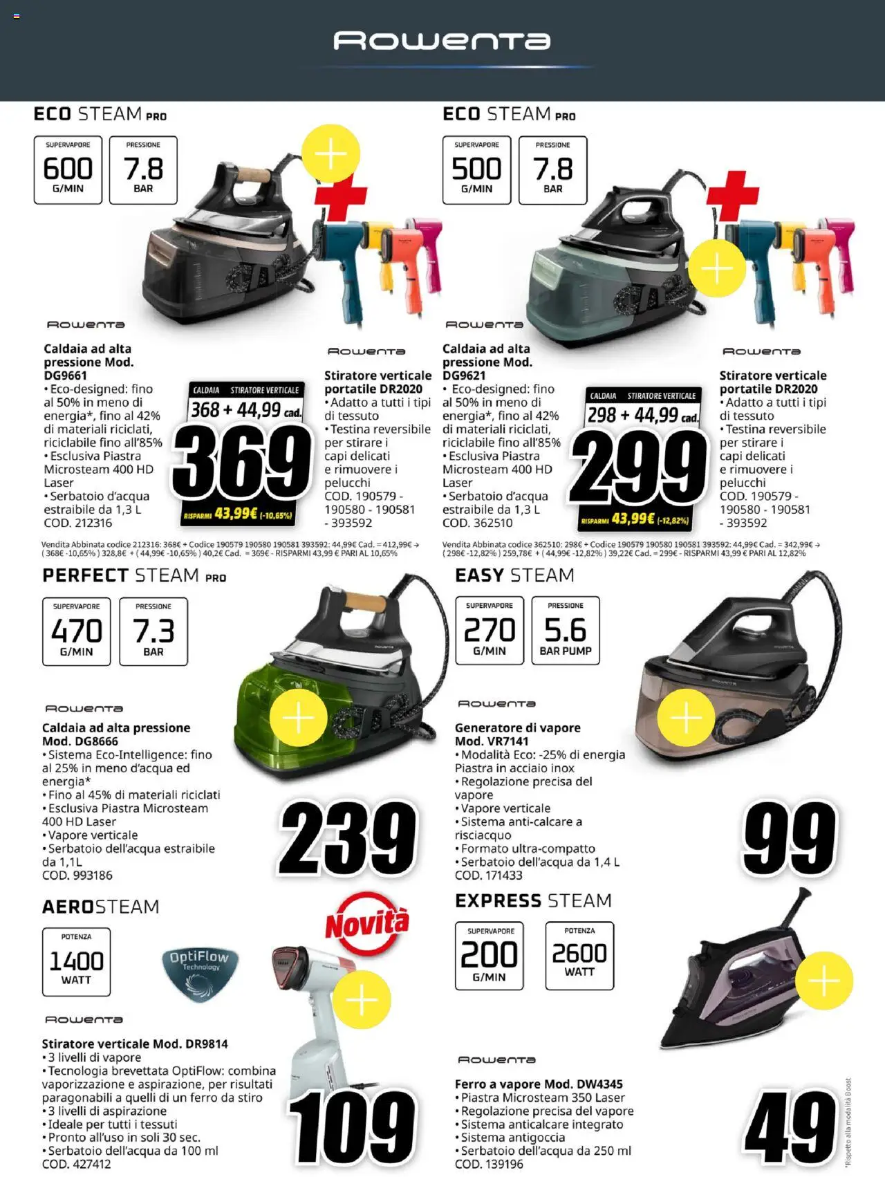 Volantino Media World del 07.08.2025 | Pagina: 24 | Prodotti: Stiratore verticale, Anticalcare, Generatore, Ferro da stiro
