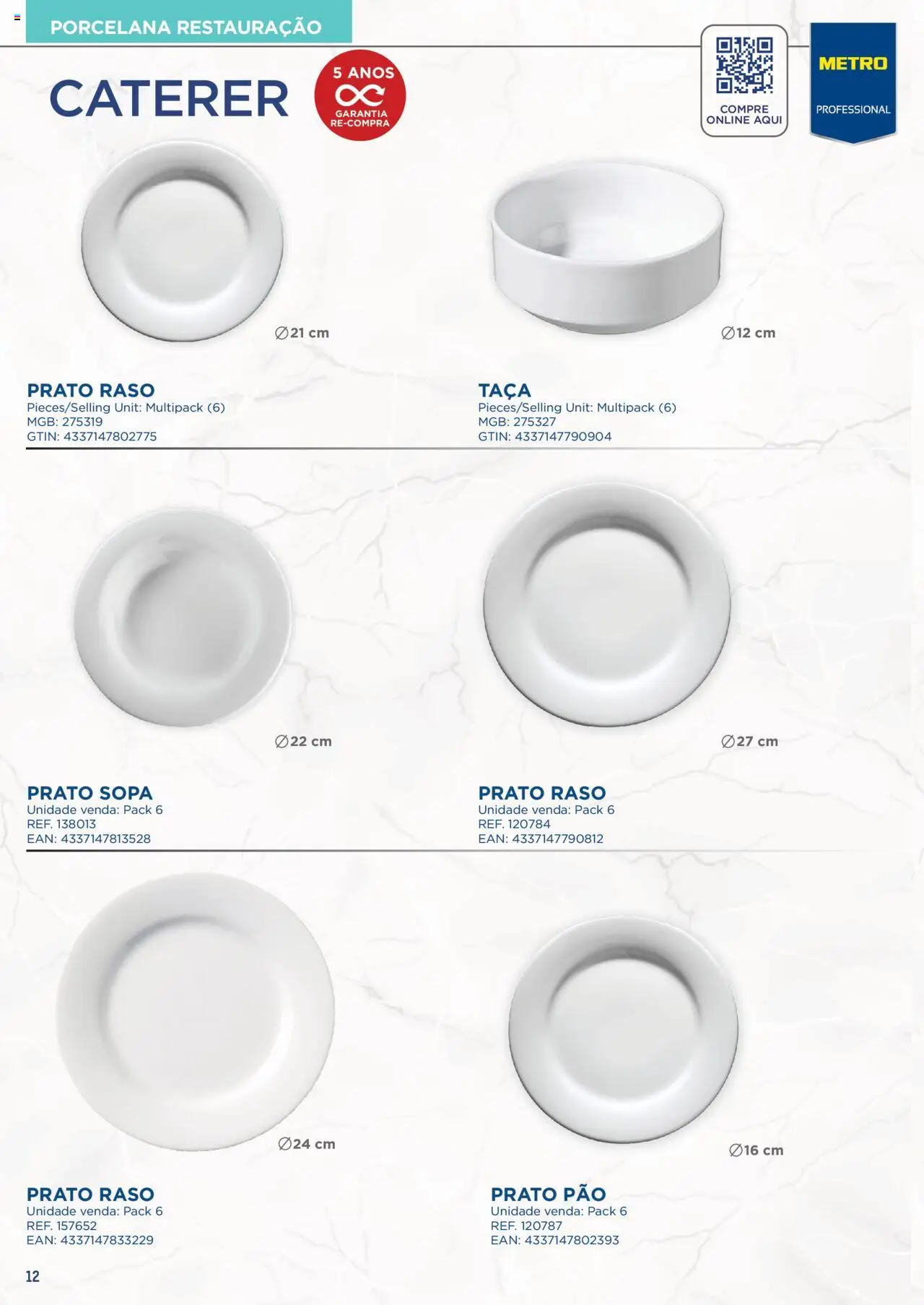 Makro Catálogo Serviço de Mesa │ válido de 01.08.2024 | Página: 12 | Produtos: Sopa, Pão