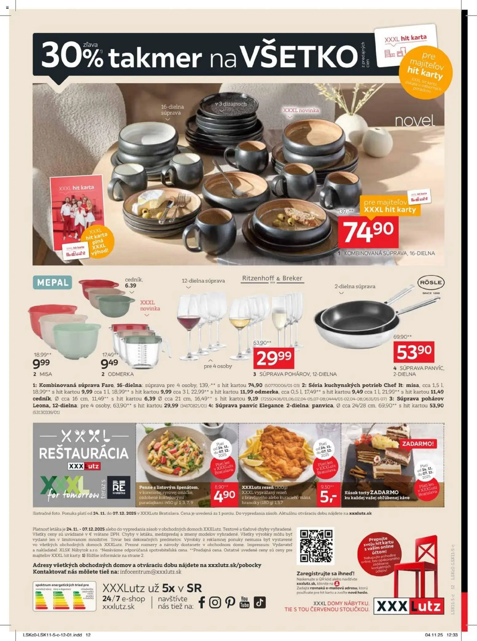 Nové XXXLutz akcie – leták je platný od 24.11.2025 | Strana: 12 | Produkty: Nábytok, Penne, Torty