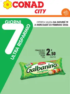 Anteprima del volantino Conad City Extra Risparmio Piemonte catalogo valido a partire dal 19.02.2026