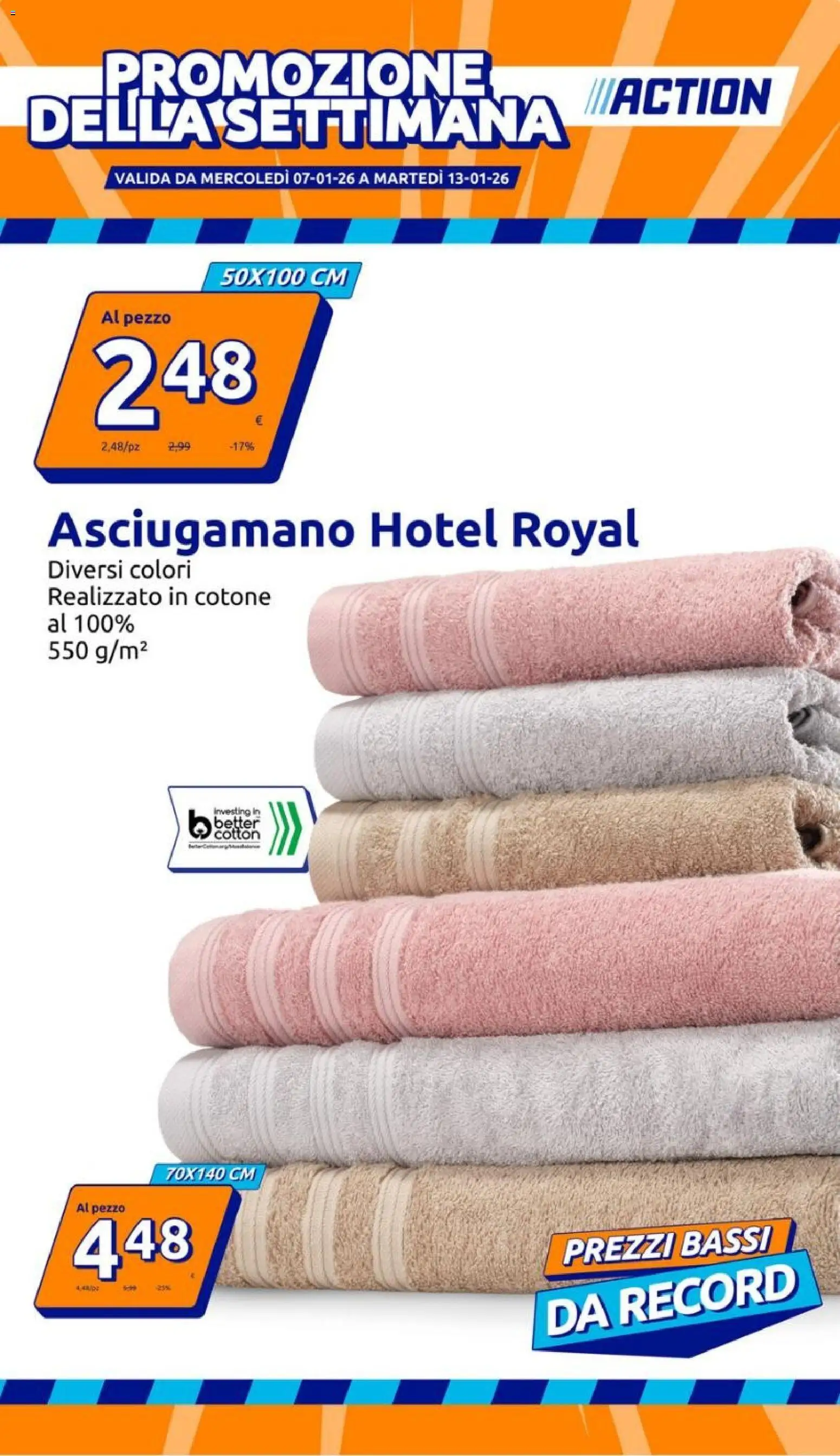 Volantino Action del 07.01.2026 | Pagina: 1 | Prodotti: Asciugamano