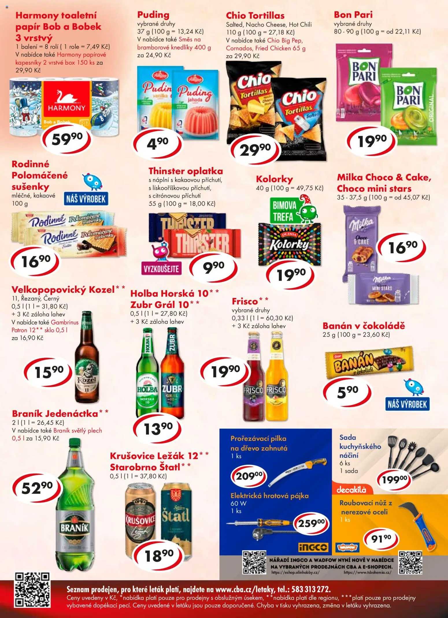 CBA leták - Premium od 25.02.2026 | Strana: 4 | Produkty: Box, Milka, Frisco, Nůž