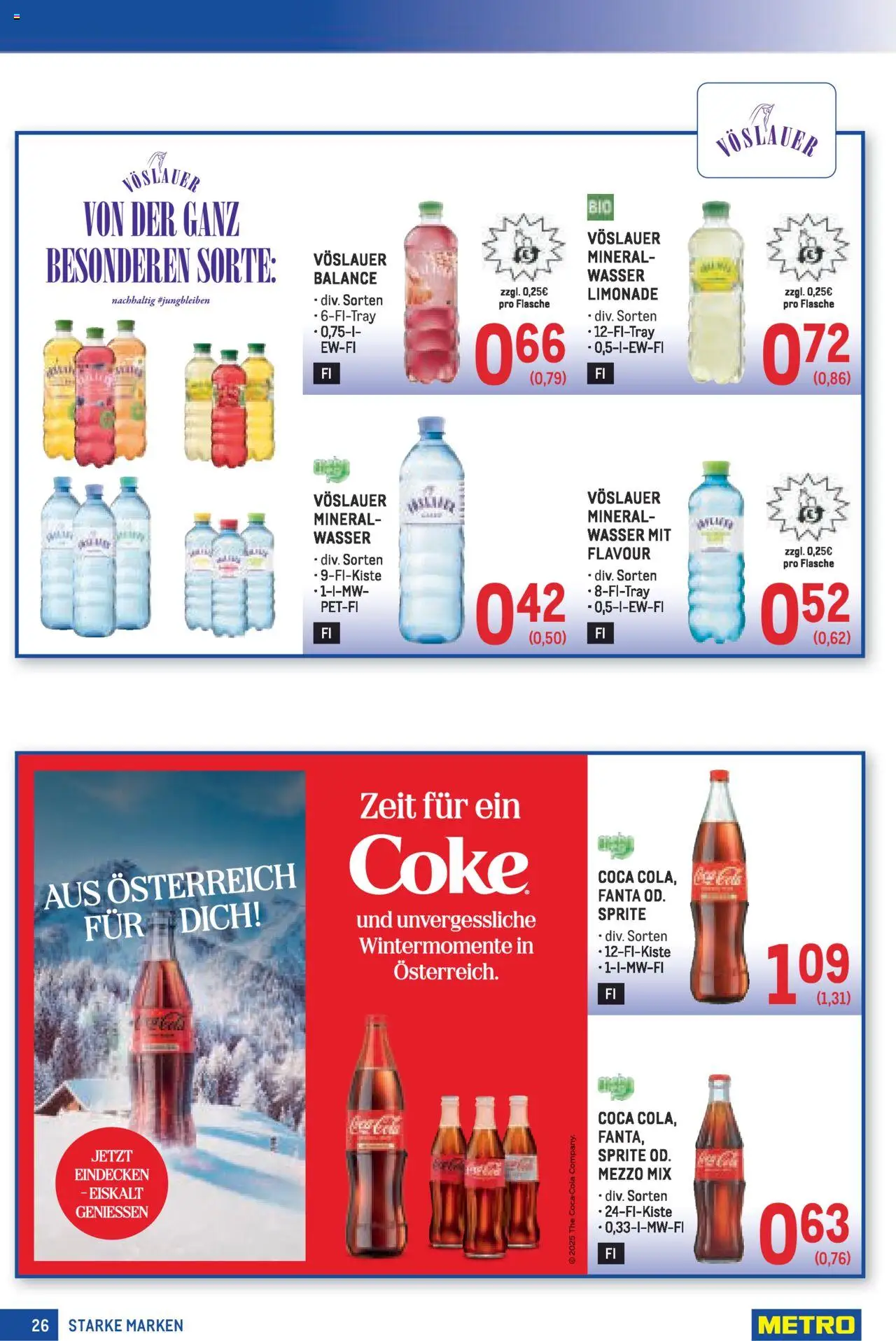 Metro  Starke Marken gültig ab 18.09.2025 | Seite: 26 | Produkte: Wasser