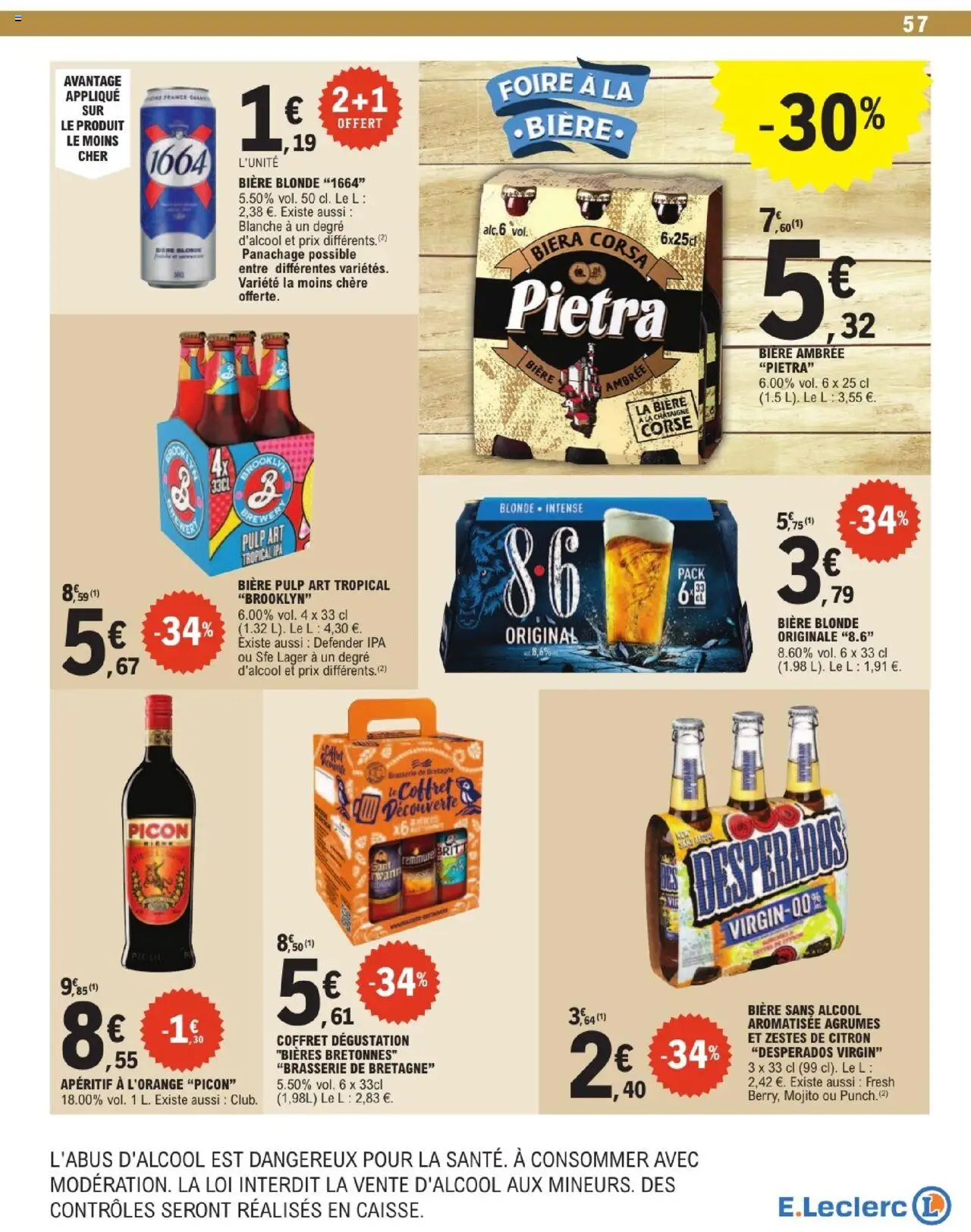  | Page: 57 | Produits: Desperados, Alcool, Citron, Bière