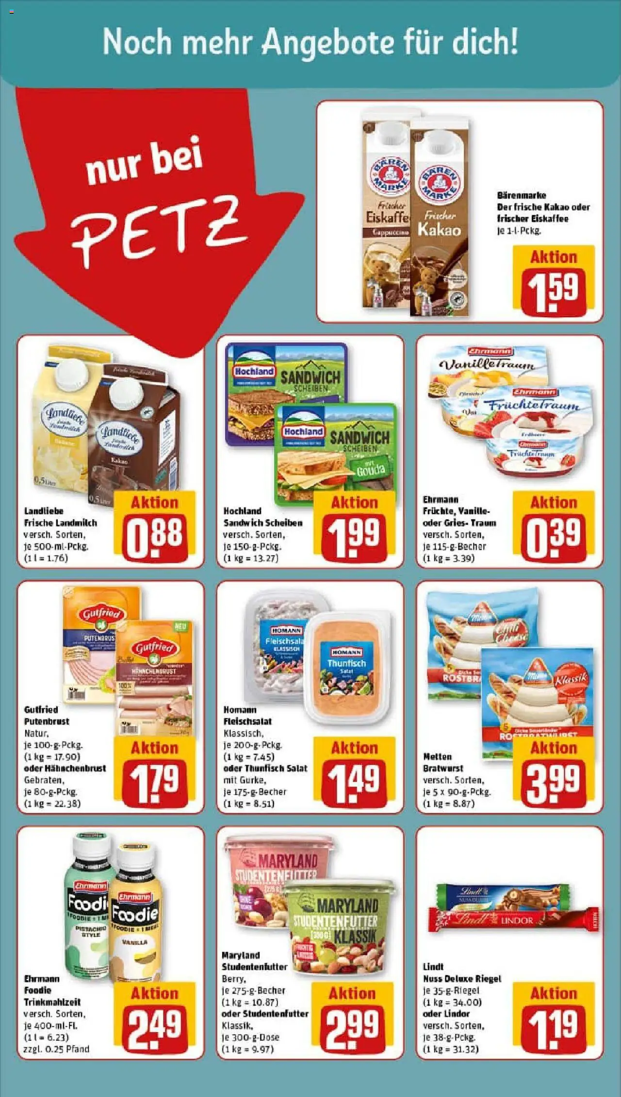 Rewe prospekt Wiehl	 - gültig ab dem 20.07.2025 | Seite: 14 | Produkte: Bratwurst, Lindt, Salat, Hahnchenbrust