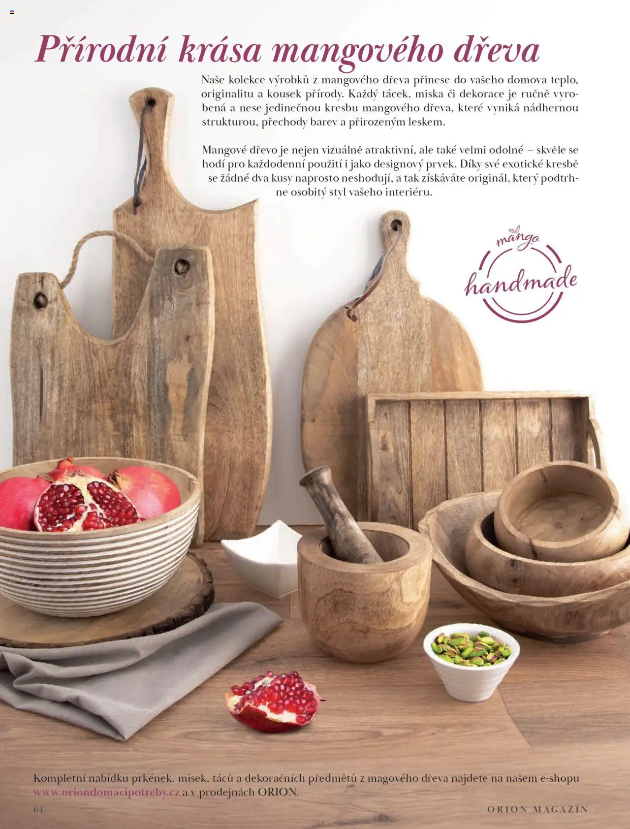 Orion katalog - Podzim/zima od 23.09.2025 | Strana: 64 | Produkty: Miska, Dekorace