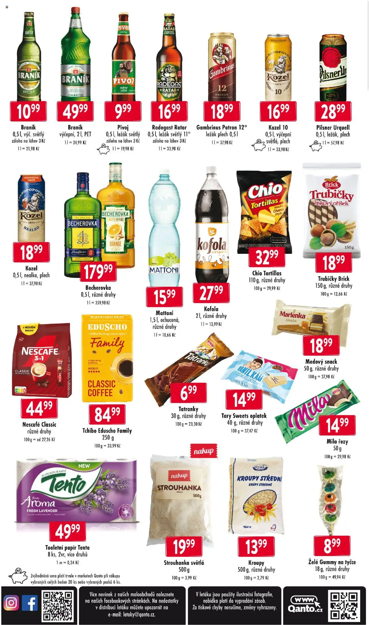 Astur & Qanto leták od 18.09.2025 | Strana: 4 | Produkty: Pivo, Toaletní papír, Kozel, Radegast Ratar