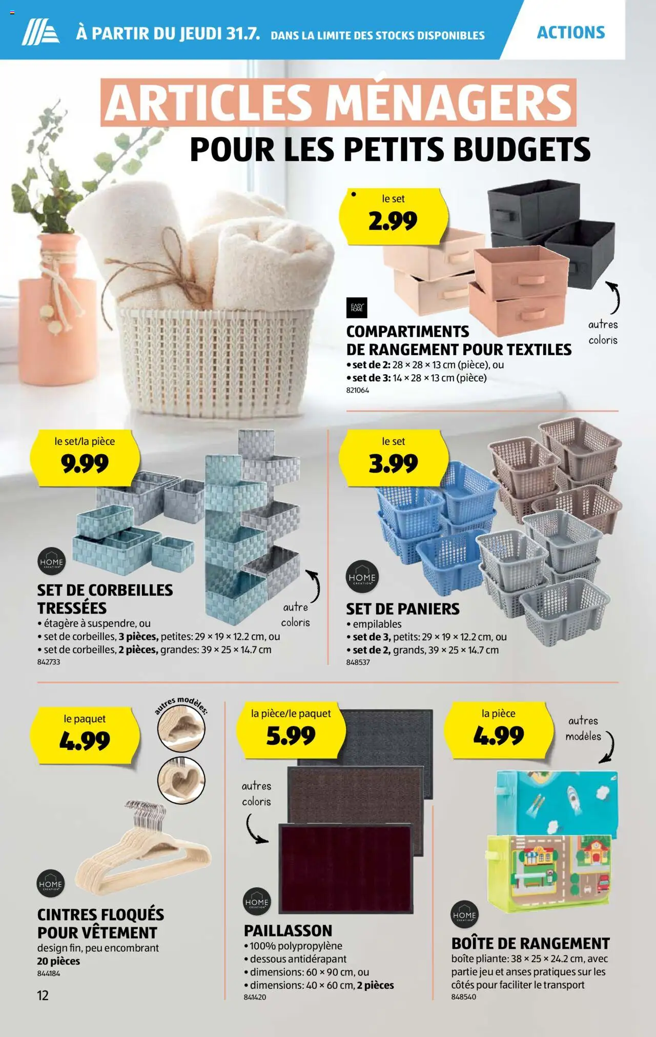 Aldi Prospectus ab 31.07.2025 | Seite: 12 | Produkte: Dessous