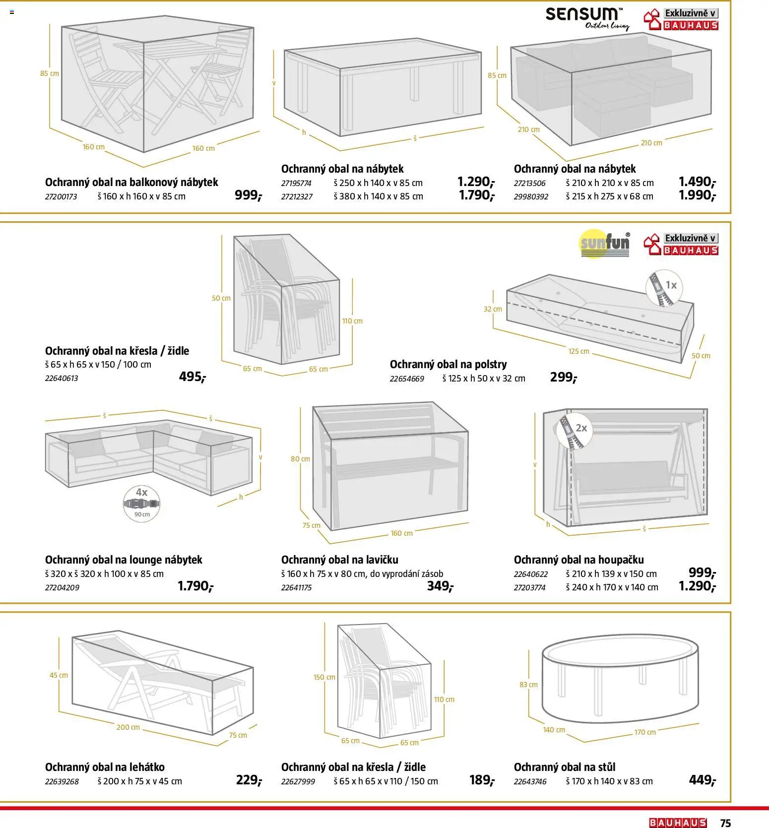 Bauhaus katalog Záhradní nábytek od 08.04.2026 | Strana: 75 | Produkty: Křesla, Lehátko, Stůl, Židle