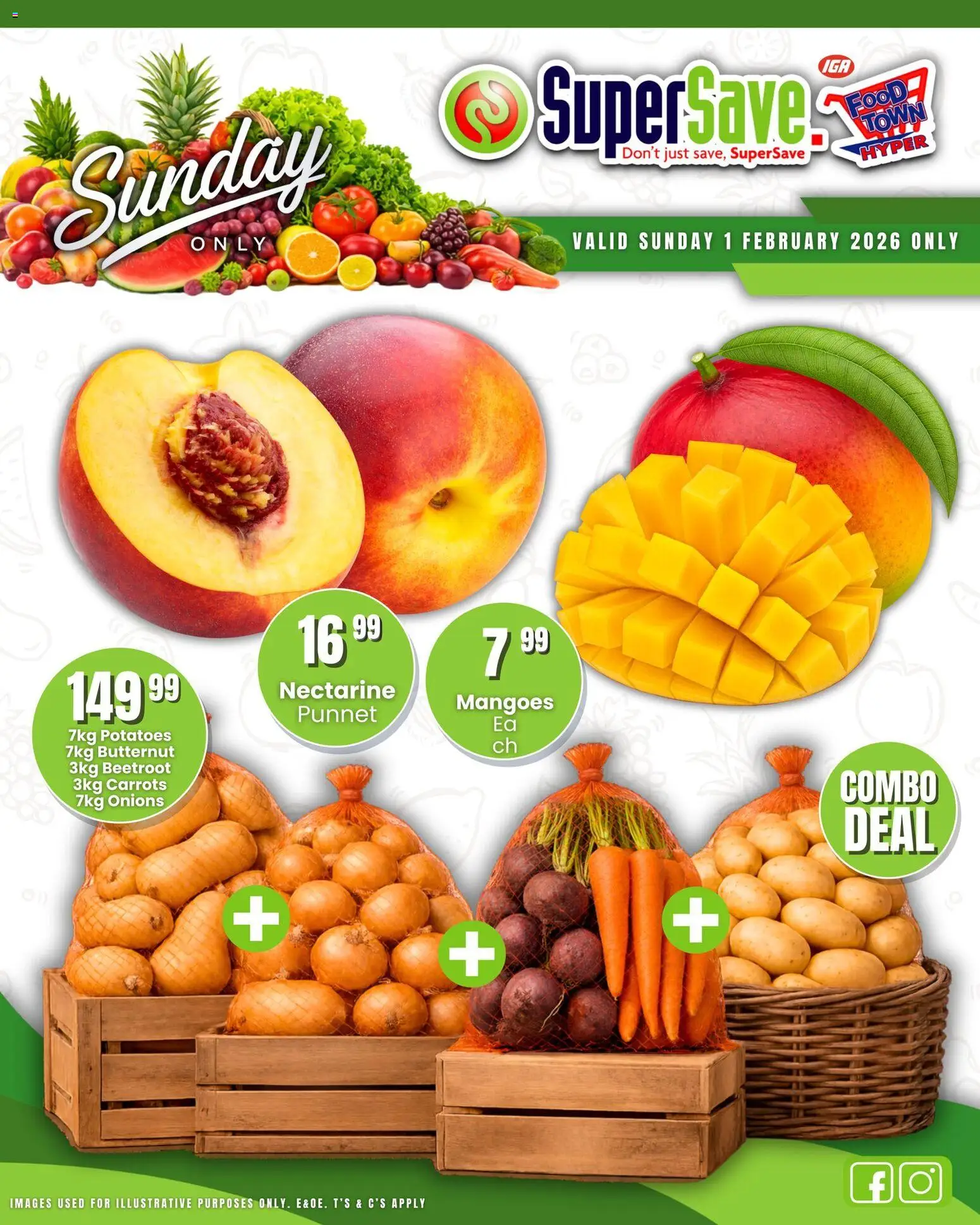 New Super Save catalogue – valid from 01.02.2026 | Page: 9 | Products: Carrots, Potatoes, Onions