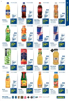 Makro leták - Stabilně výhodná cena – gastronomie od 30.07.2025 | Strana: 23 | Produkty: Pepsi, Coca cola, Energetický nápoj, Sprite