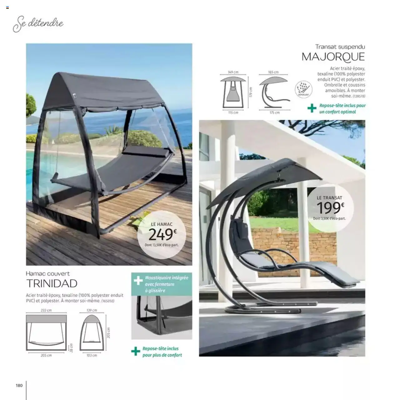  | Page: 180 | Produits: Transat, Hamac, Moustiquaire