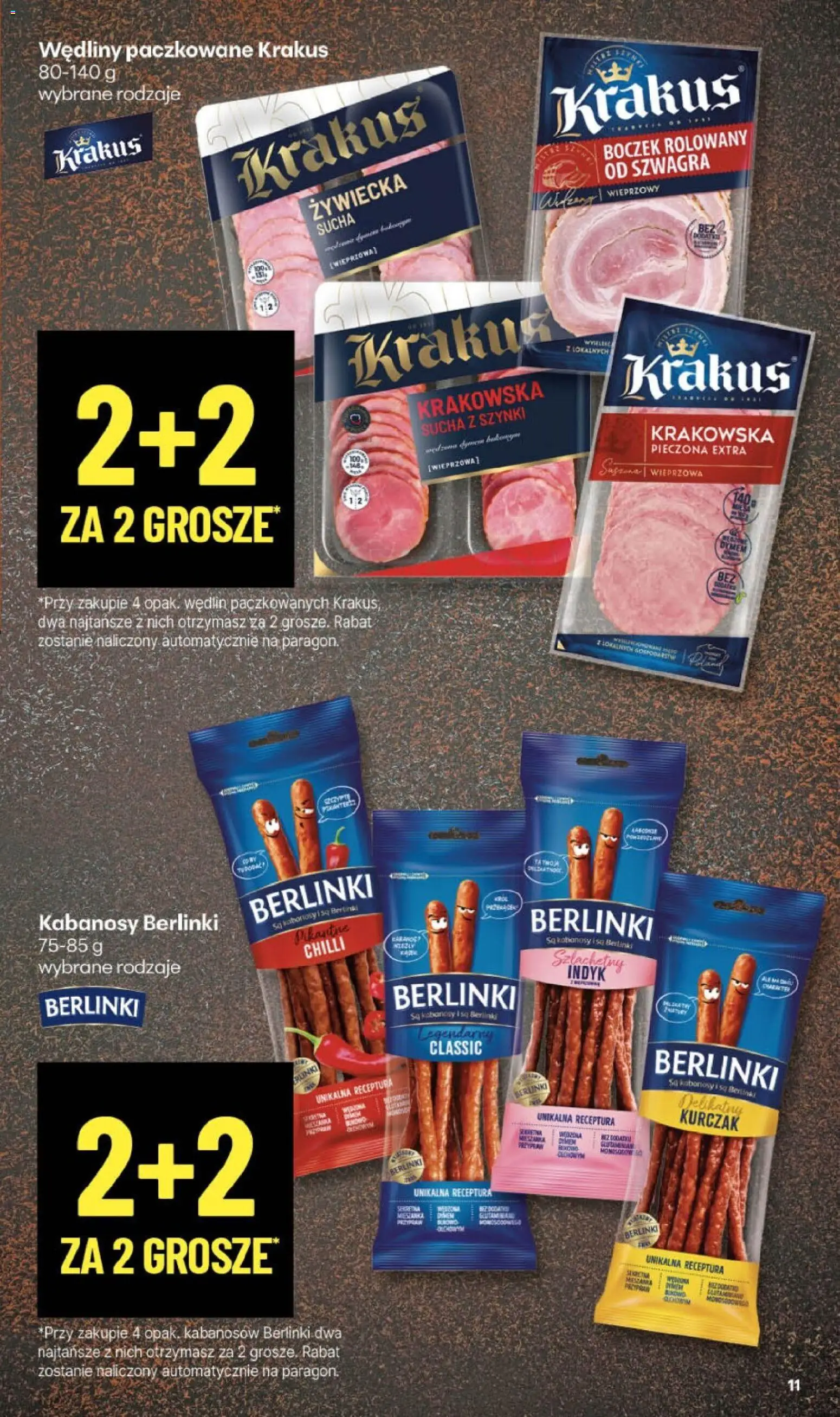 Delikatesy Centrum Gazetka od 30.10.2025 | Strona: 11 | Produkty: Kurczak, Kabanosy, Boczek, Wędliny