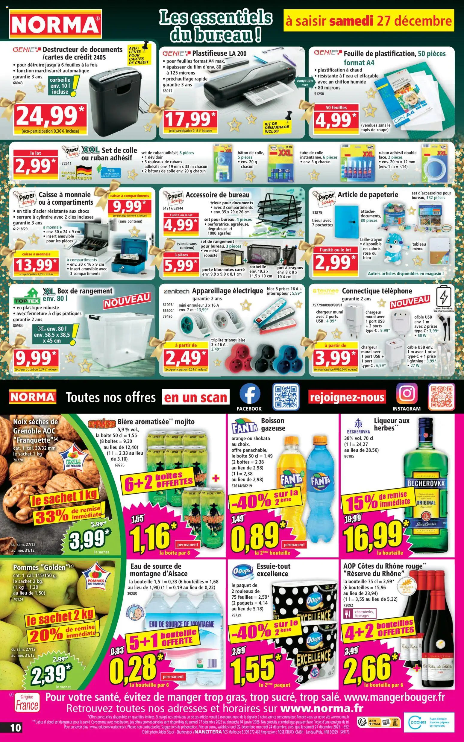 {H1} | Page: 10 | Produits: Orange, Prises, Pommes, Noix