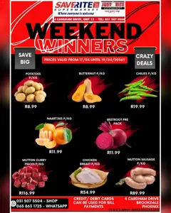 Saverite specials catalogue – valid from 17.04.2026