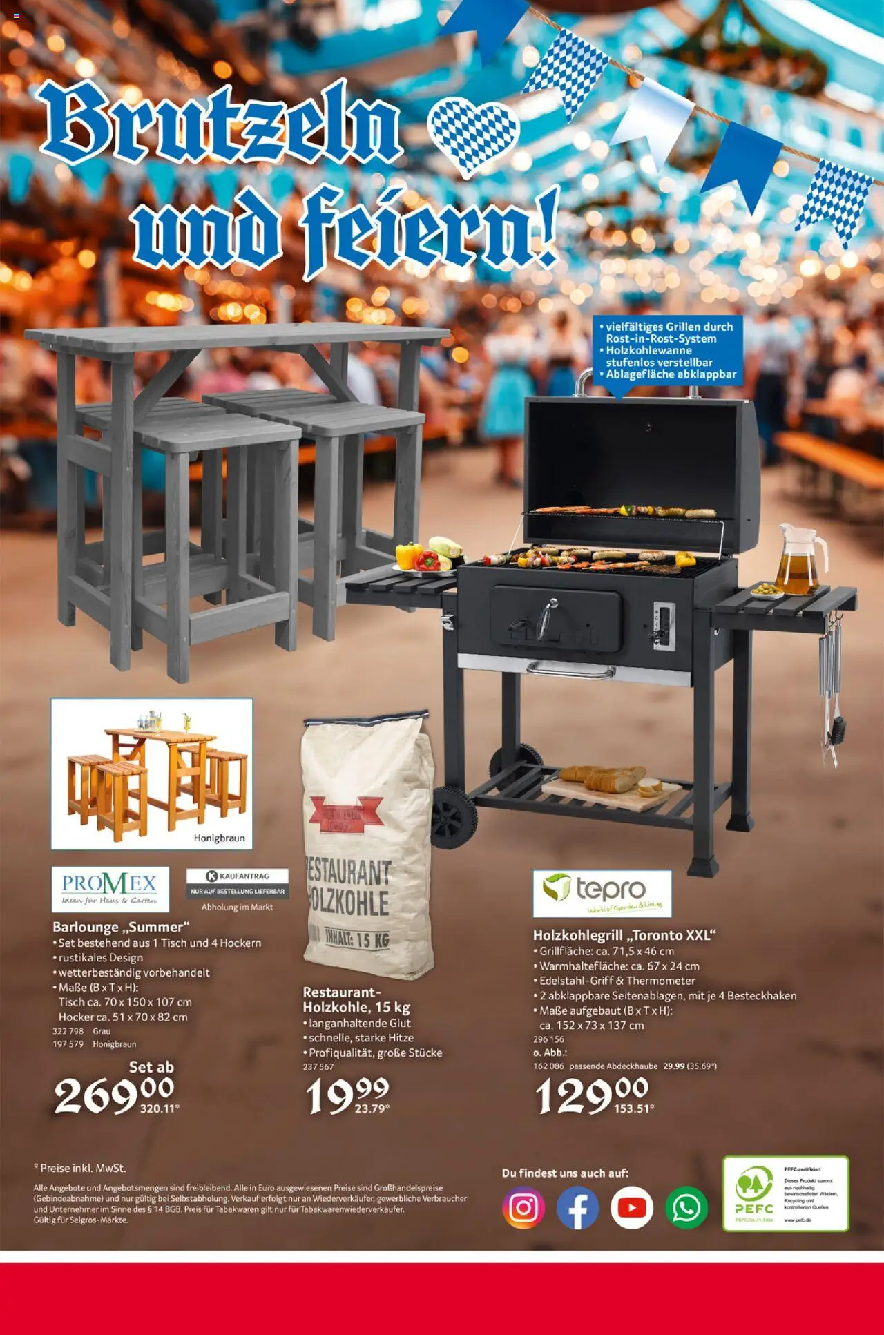Selgros Gaudi-Wochen - gültig ab dem 21.08.2025 | Seite: 16 | Produkte: Hocker, Thermometer, Tisch