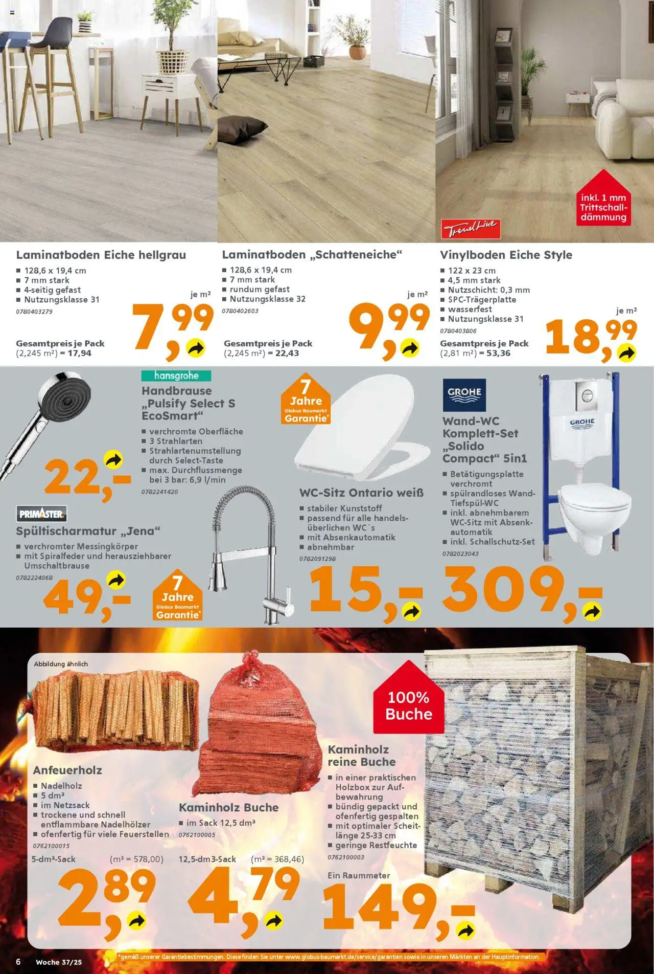 Globus Baumarkt Prospekt Sachsen – gültig ab 08.09.2025 | Seite: 6