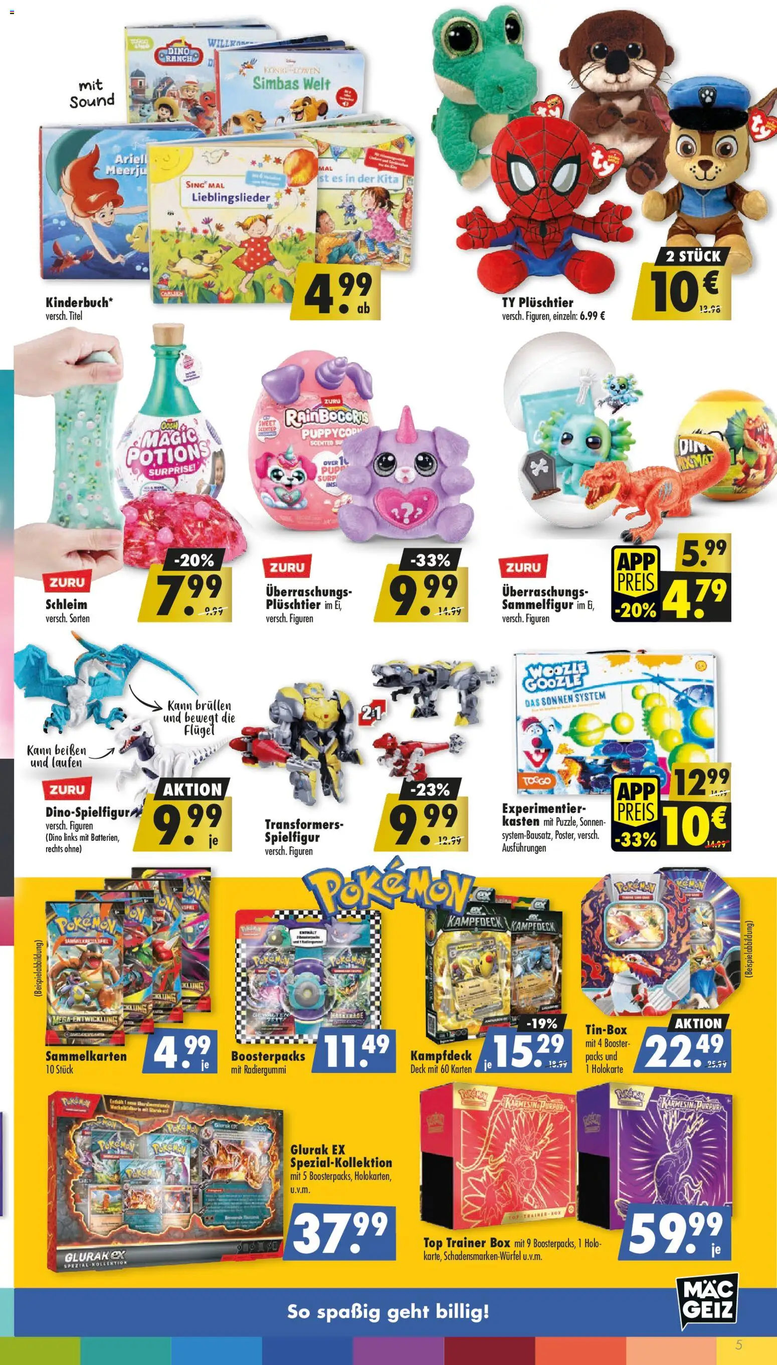 Mäc Geiz Prospekt 	 – gültig ab 01.12.2025 | Seite: 5 | Produkte: Top, Batterien, Ariel, Box