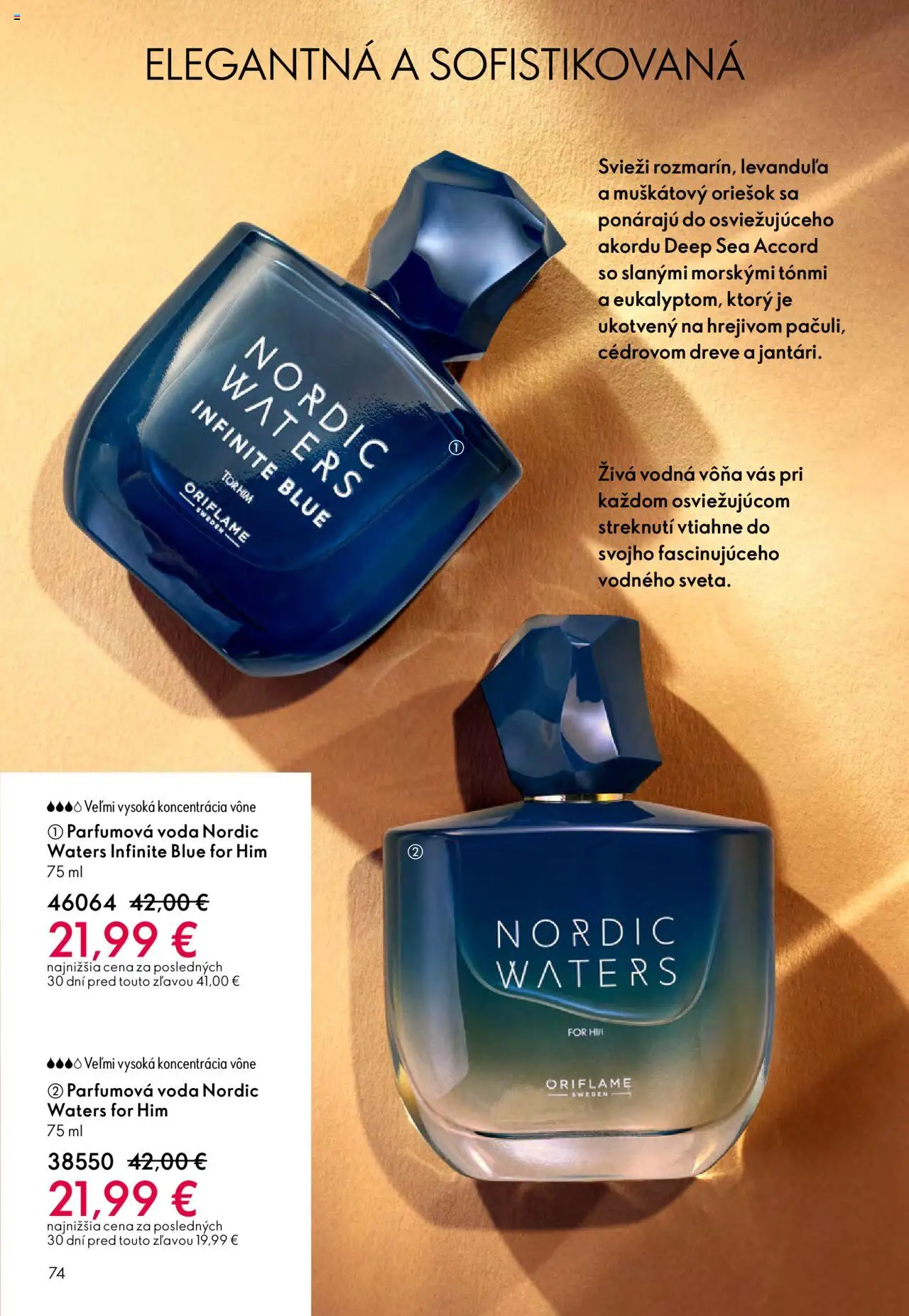 Nové Oriflame akcie – leták je platný od 01.10.2025 | Strana: 74 | Produkty: Voda