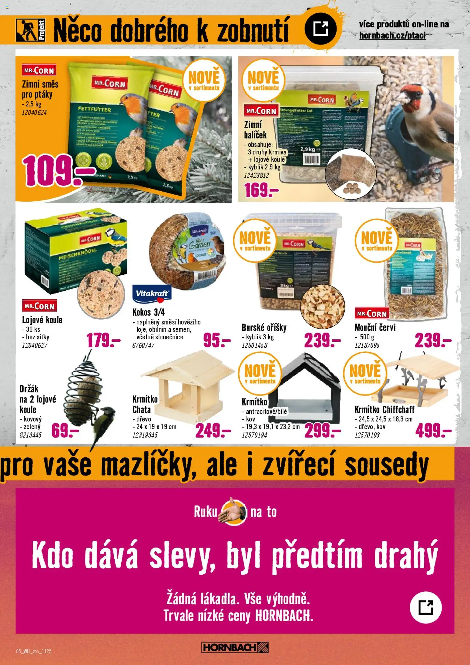 HORNBACH leták - Milující mazel od 05.11.2025 | Strana: 5 | Produkty: Oříšky, Krmítko, Kokos