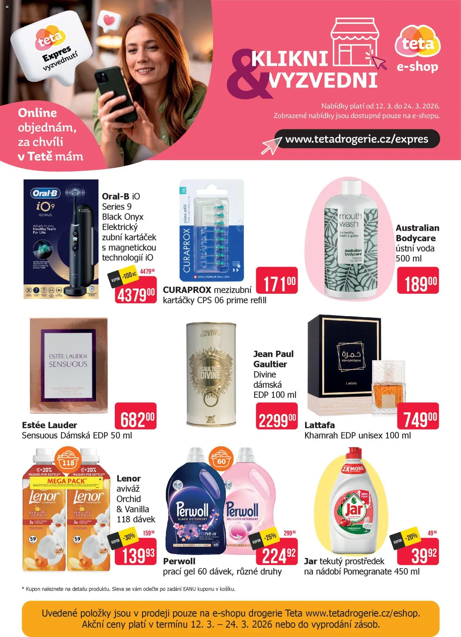 TETA Drogerie leták od 12.03.2026 | Strana: 22 | Produkty: Zubní kartáček, Aviváž, Perwoll, Drogerie