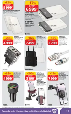 Auchan - Elektronikai ajánlataink - amely érvényes a következő dátumtól: 19.02.2026 | Oldal: 11 | Termékek: Telefon, Samsung