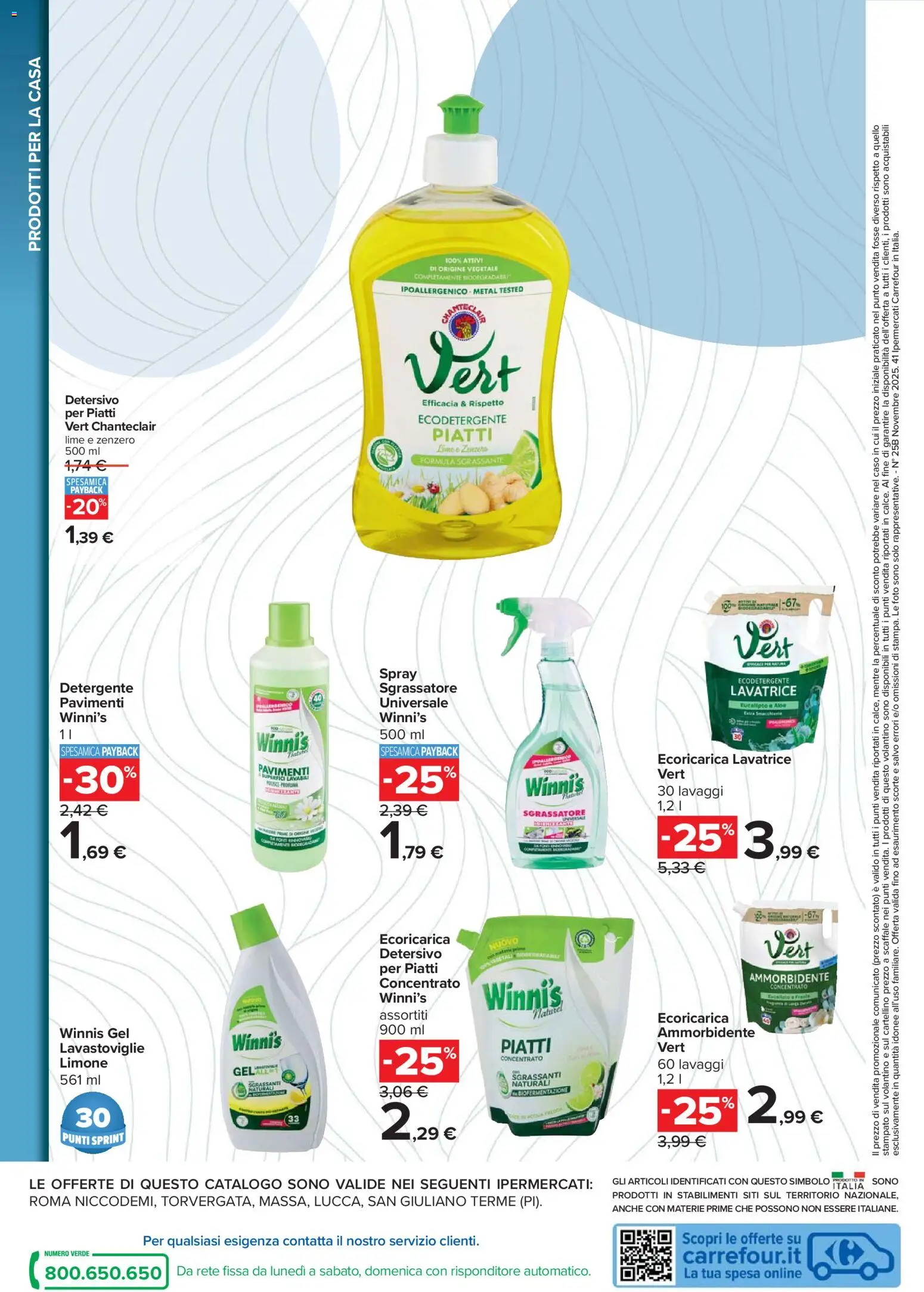 Volantino Carrefour del 07.11.2025 | Pagina: 20 | Prodotti: Ammorbidente, Detergente, Sgrassatore, Lavatrice