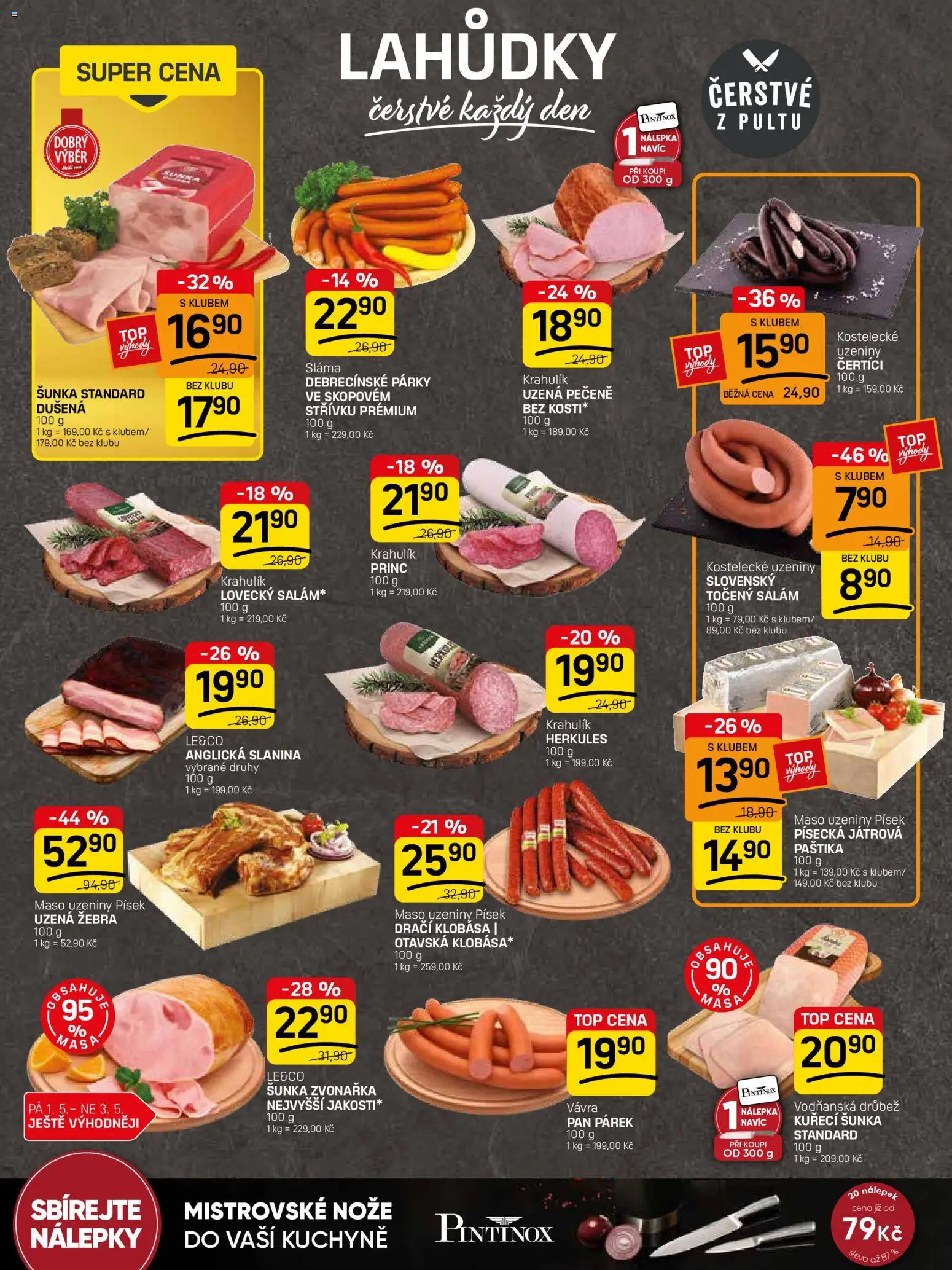 Flop leták - FlopTop od 29.04.2026 | Strana: 2 | Produkty: Nálepky, Uzená žebra, Kuchyně, Paštika