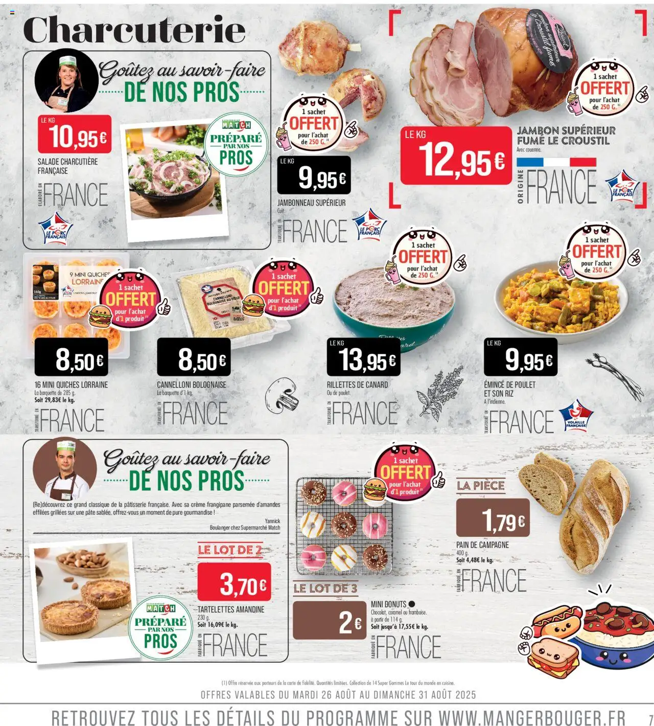  | Page: 7 | Produits: Salade, Jambon, Porc, Crème
