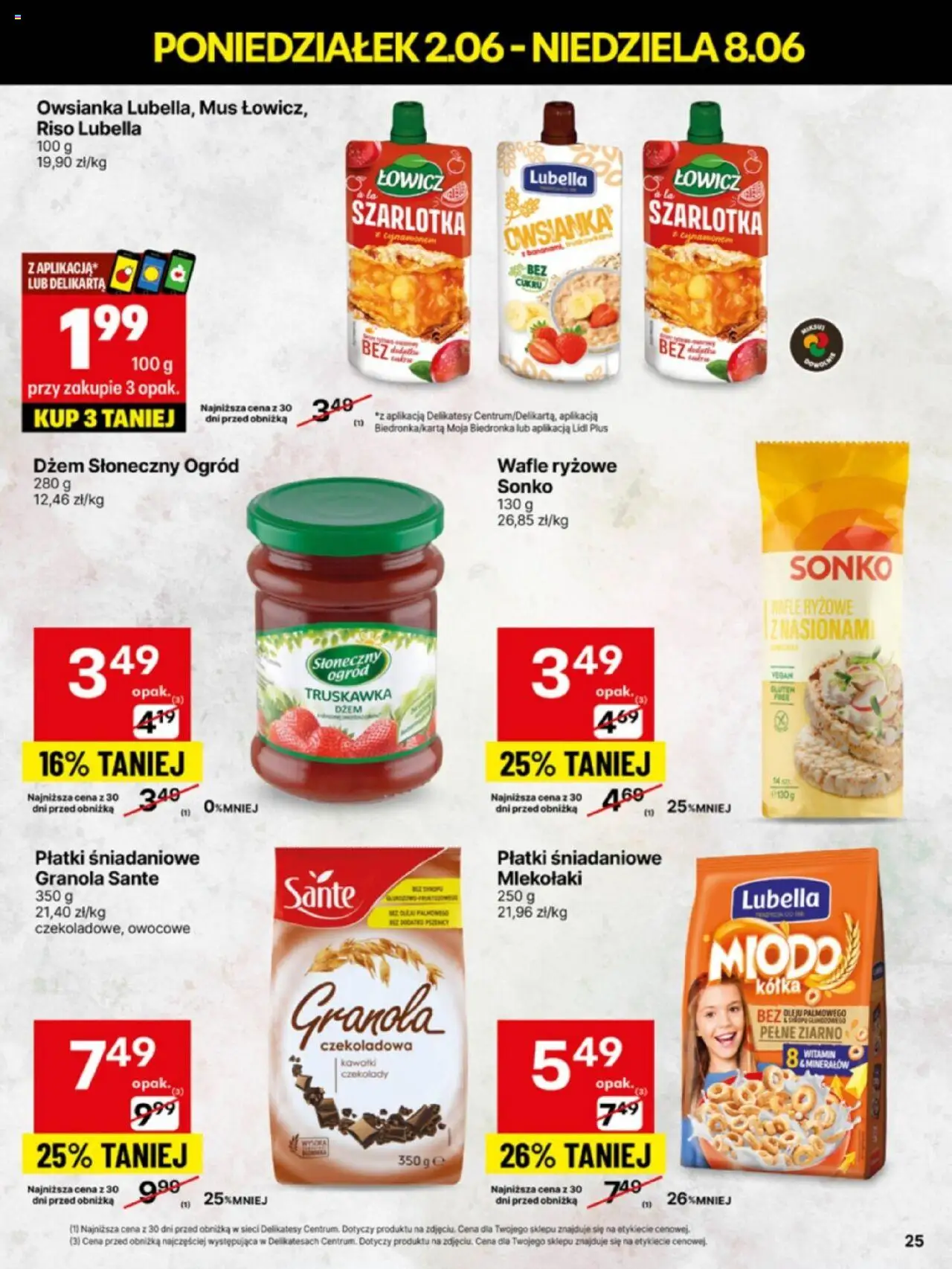 Delikatesy Centrum Gazetka - Sklepy Własne od 02.06.2025 | Strona: 25 | Produkty: Czekolady, Czekoladowa, Wafle, Płatki