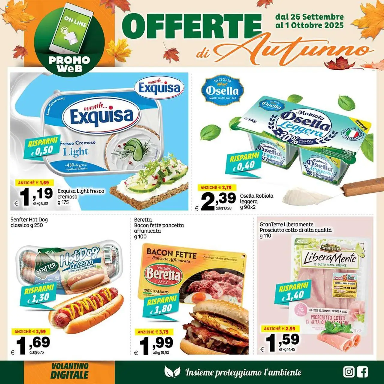 Volantino Elite Supermercati del 26.09.2025 | Pagina: 3 | Prodotti: Prosciutto Cotto, Prosciutto, Robiola, Samsung