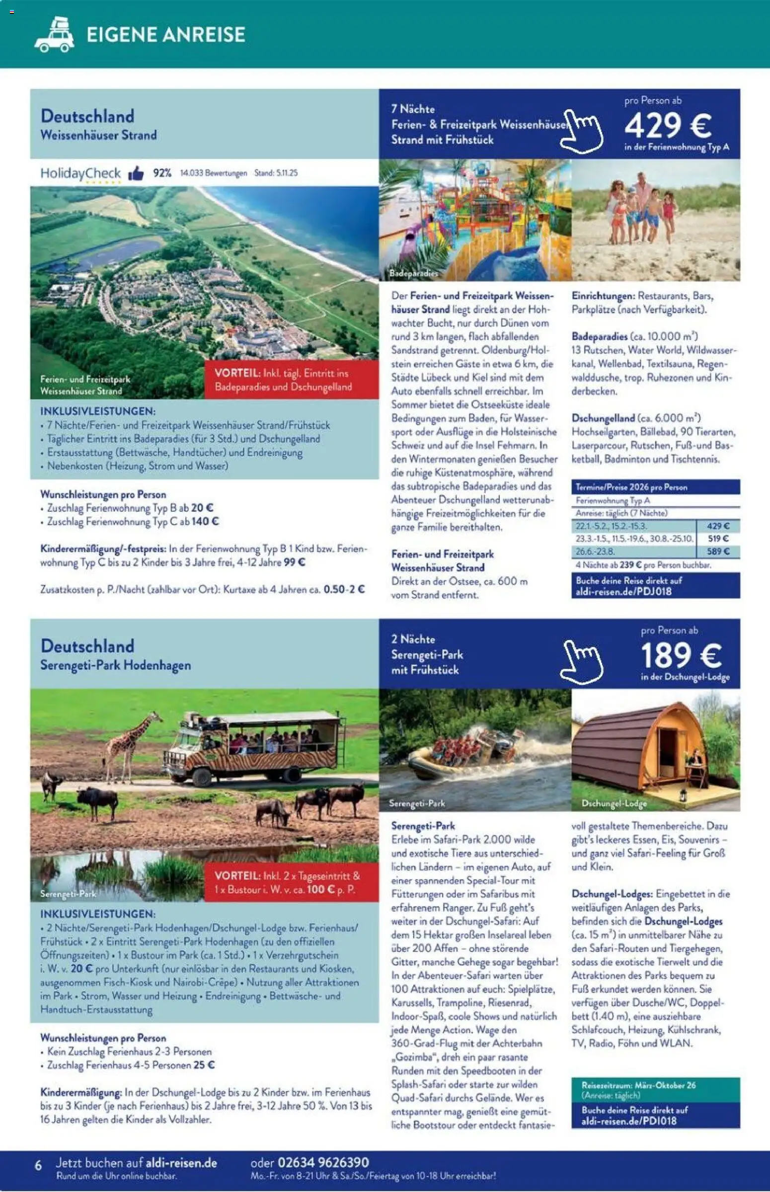 Aldi Reisen Prospekt 	 – gültig ab 01.01.2026 | Seite: 6