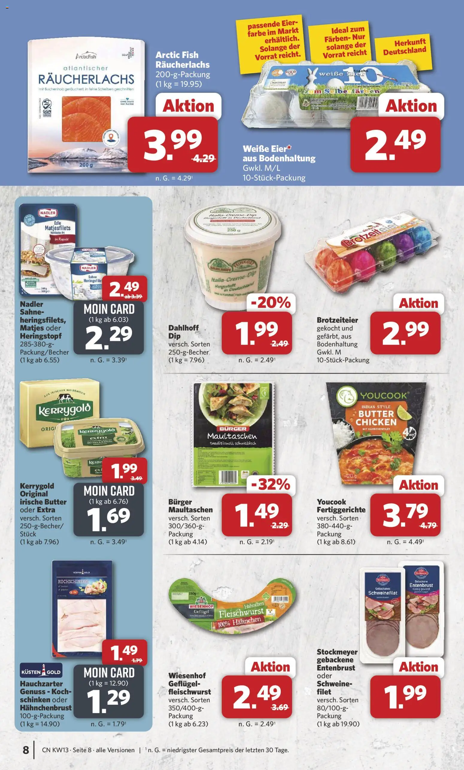 Combi Prospekt 	 – gültig ab 23.03.2026 | Seite: 8 | Produkte: Youcook, Butter, Burger, Sahne