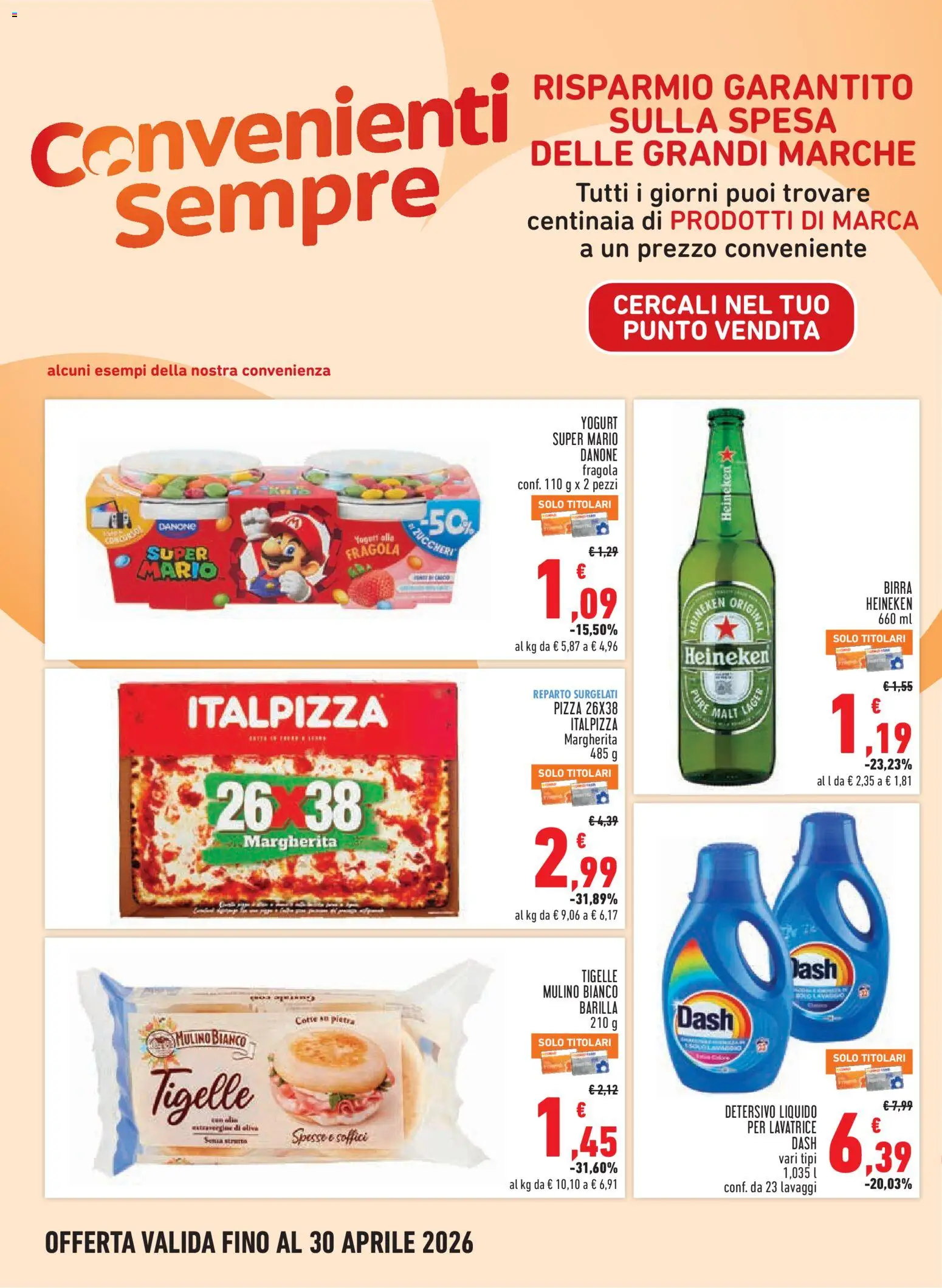 Volantino Conad del 08.04.2026 | Pagina: 16 | Prodotti: Yogurt, Pizza, Birra, Heineken