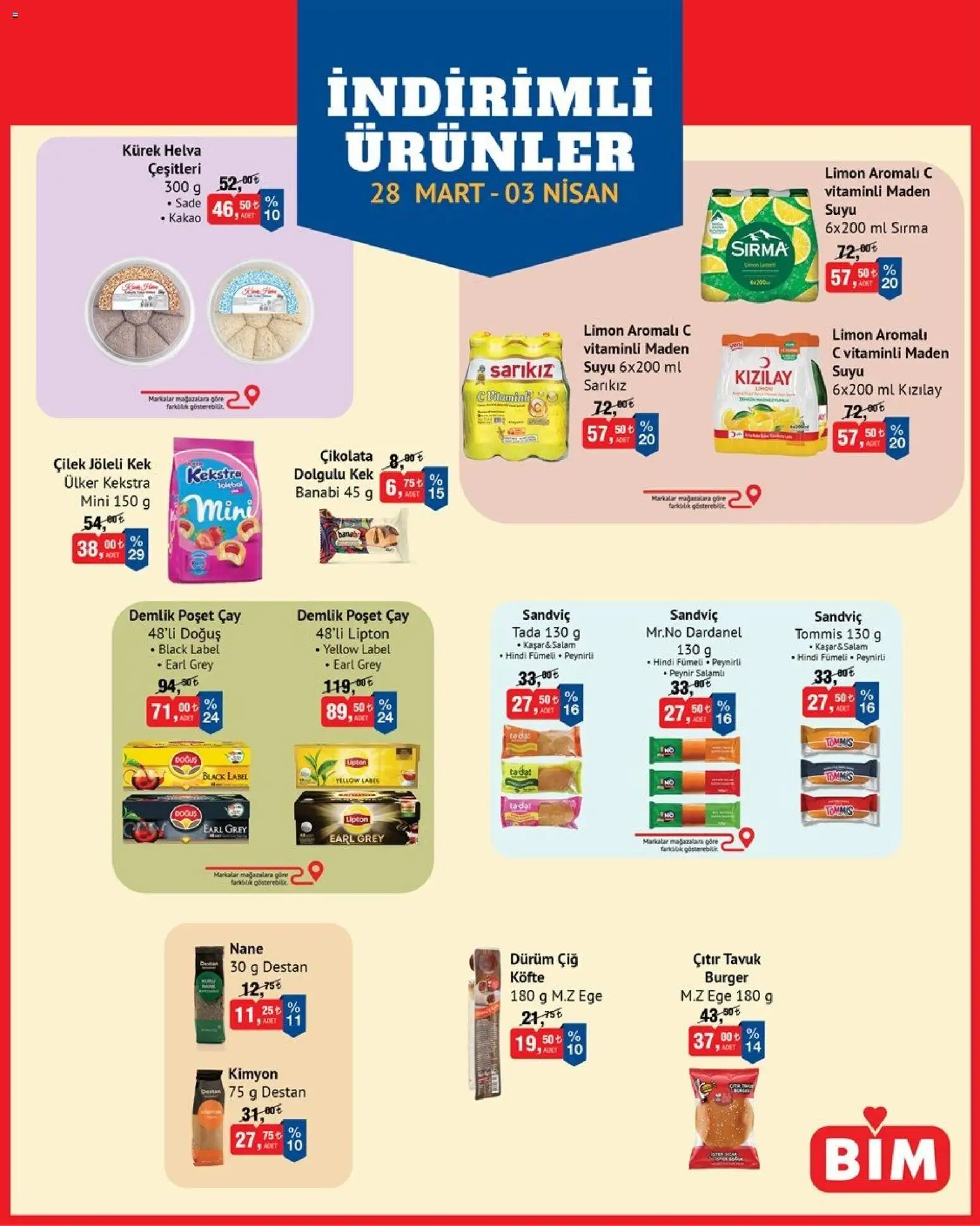 BİM - İndirimli Ürünler - 28.03.2026 tarihinden itibaren geçerlidir | Sayfa: 1