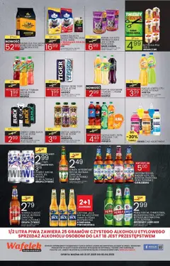 Wafelek Gazetka od 21.07.2025 | Strona: 8 | Produkty: Pepsi, Warka, Baton, Karma dla psa