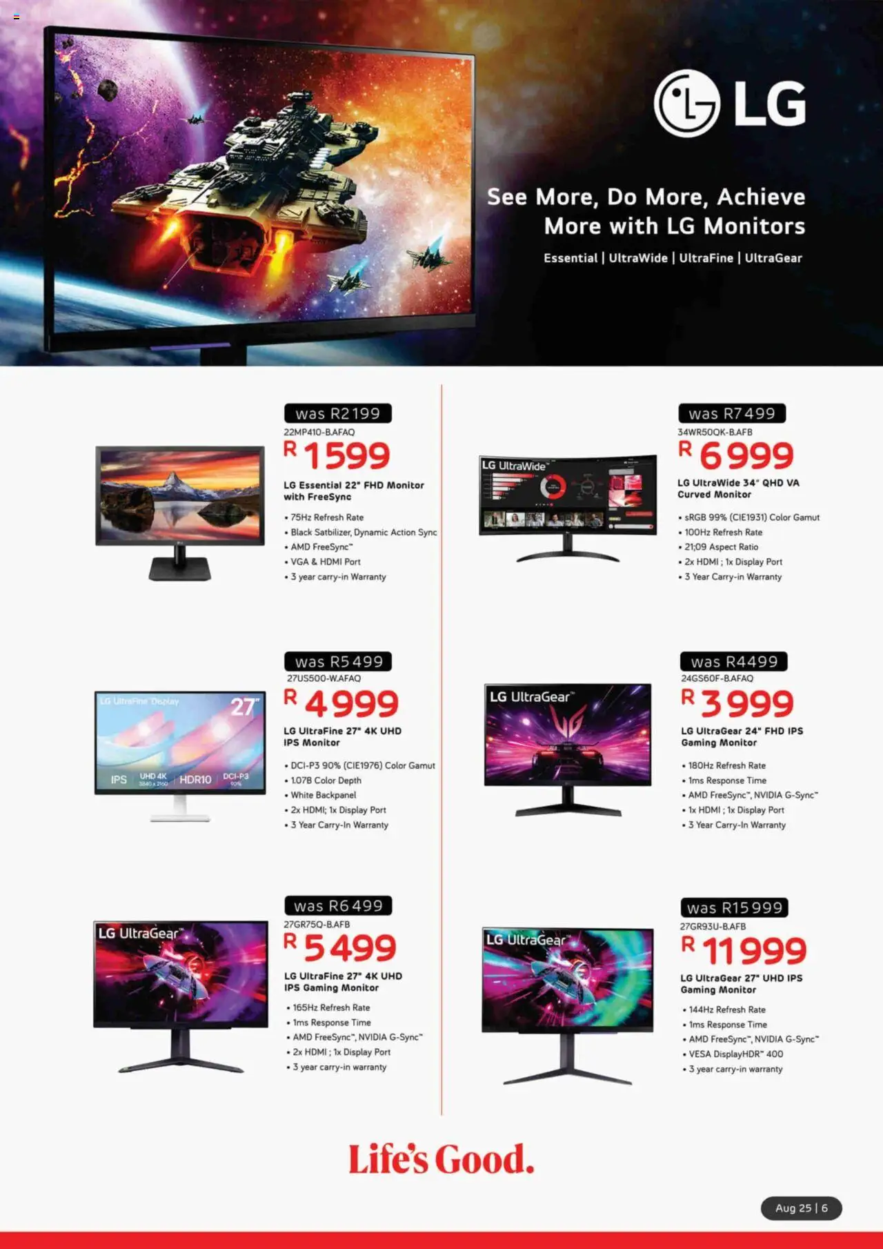 Computer Mania Accessories Catalogue │ valid from 01.08.2025 | Page: 7 | Products: Monitor