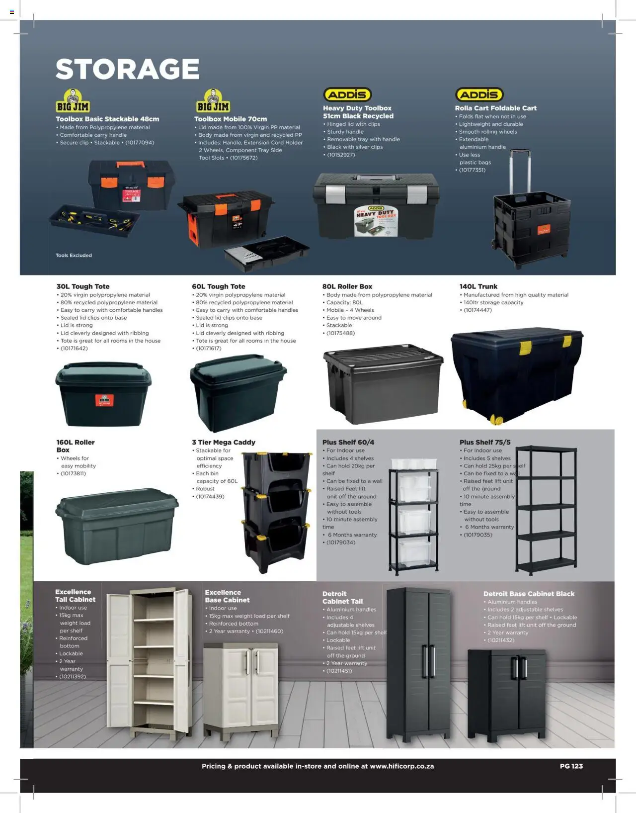 New HiFi Corp catalogue – valid from 12.02.2024 | Page: 123 | Products: Tray, Shelf, Box