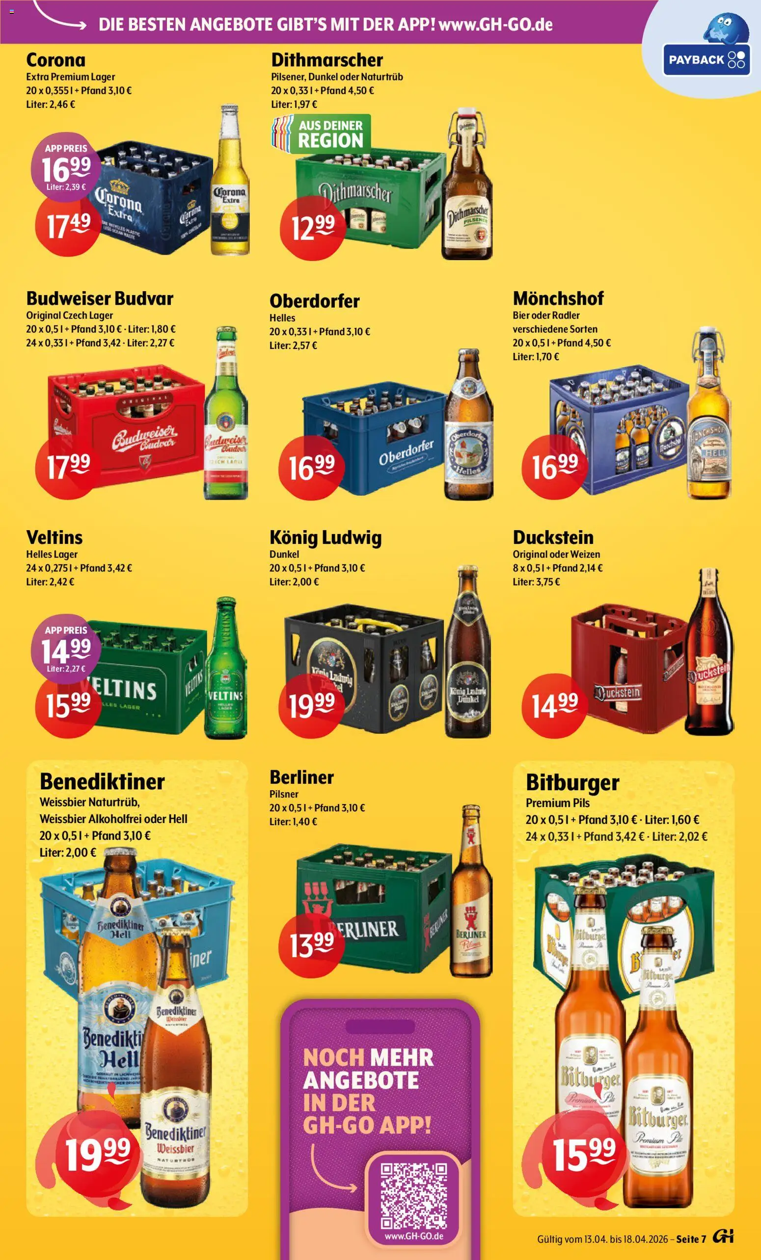 Getränke Hoffmann - Hamburg – gültig ab 13.04.2026 | Seite: 7 | Produkte: Bier, Pils, Radler, Budweiser