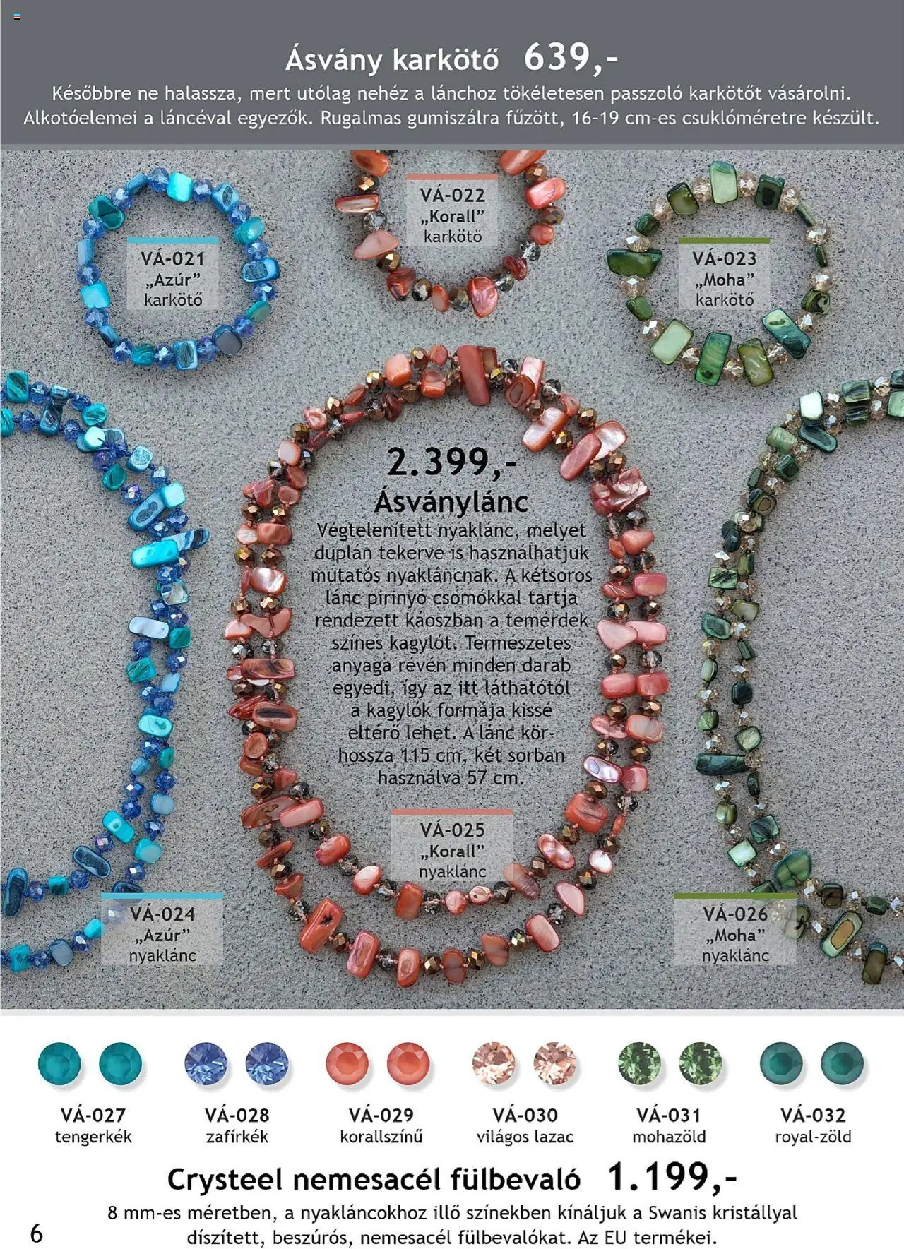 Betly akciós ujság - amely érvényes a következő dátumtól: 26.08.2025 | Oldal: 6 | Termékek: Karkötő, Lazac