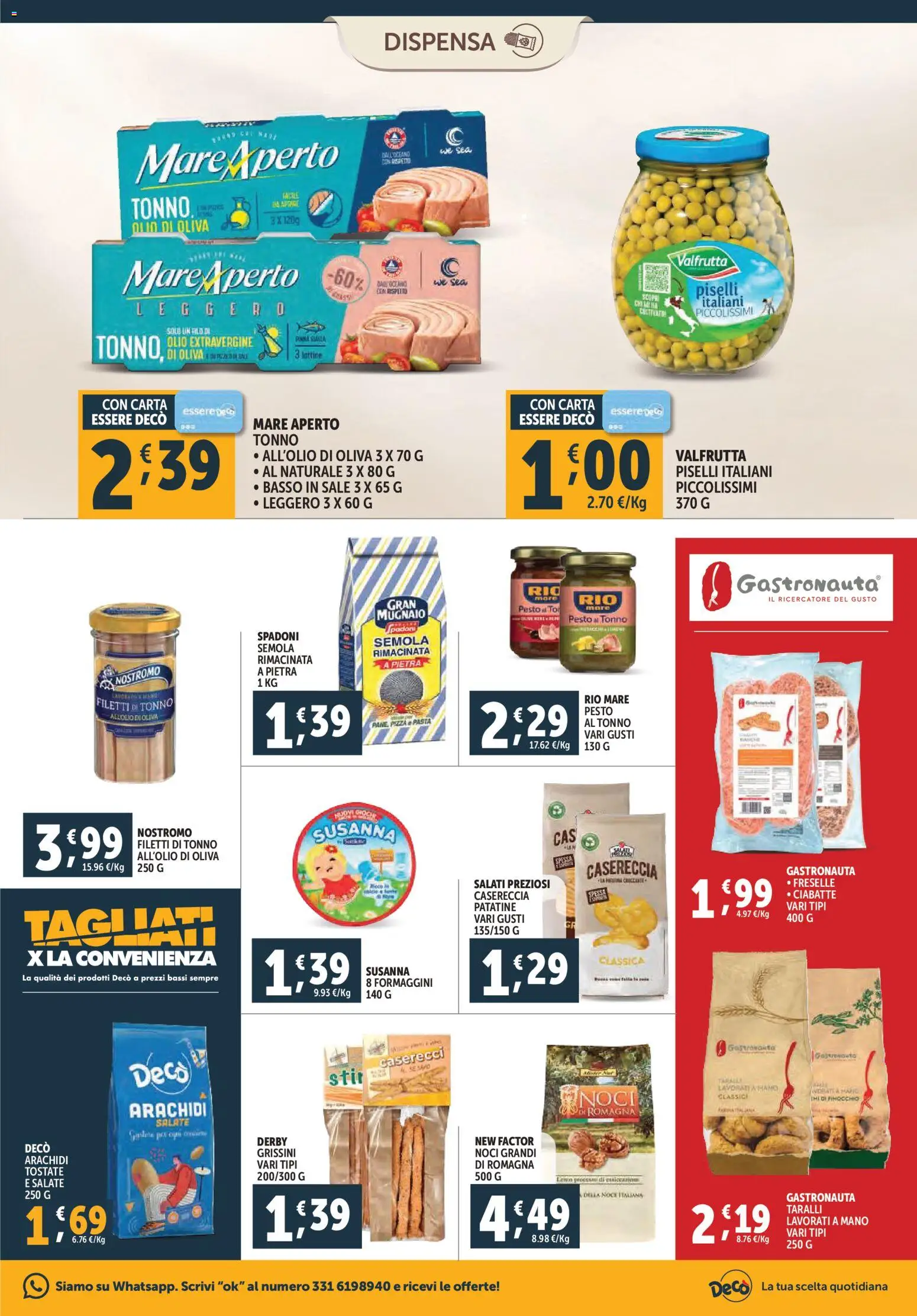 Volantino Decò del 28.10.2025 | Pagina: 13 | Prodotti: Sale, Noci, Pesto, Tonno