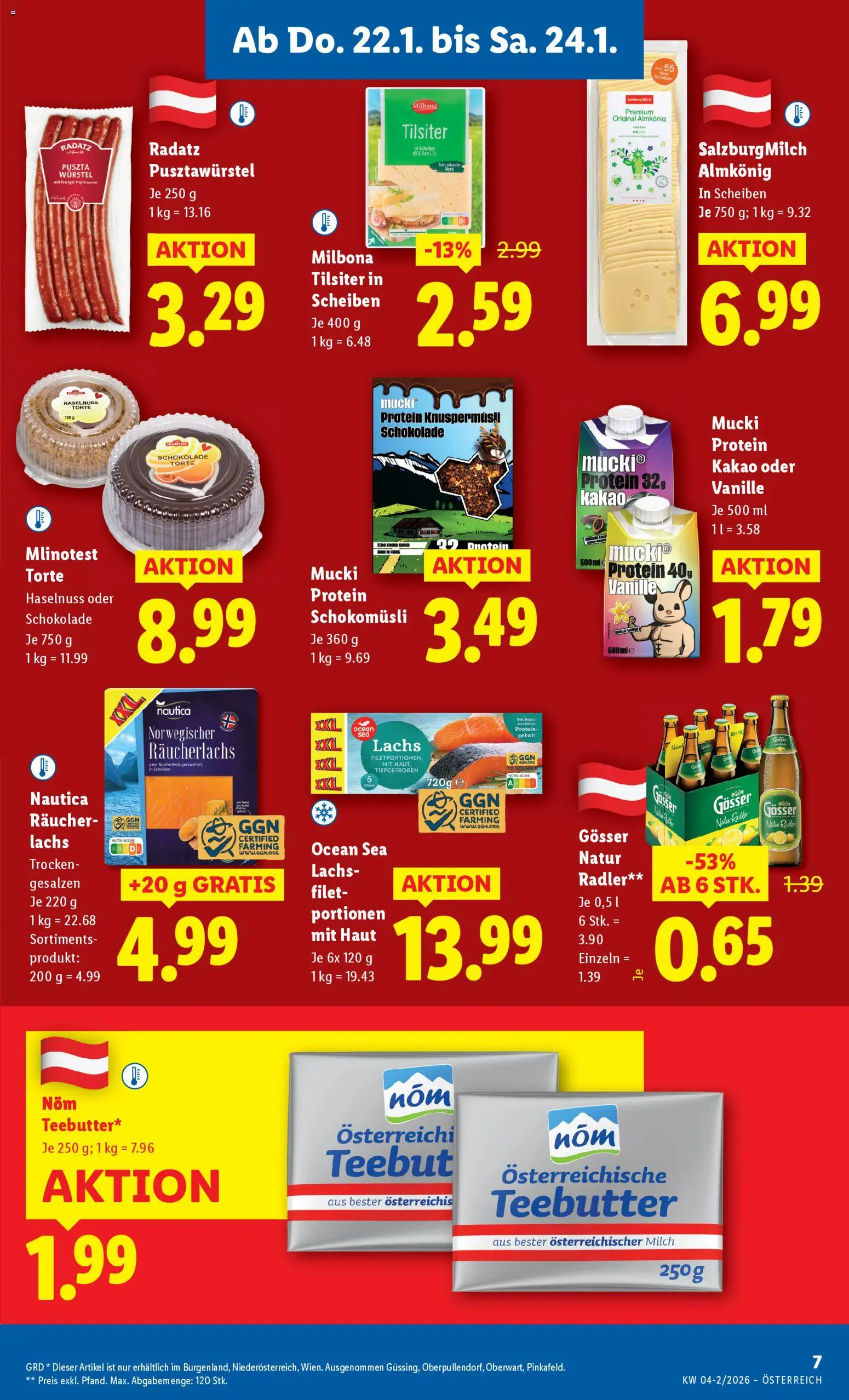 Lidl Flugblatt - Eisenstadt, Ebenfurth, Mattersburg gültig ab 22.01.2026 | Seite: 11 | Produkte: Milch, Schokolade