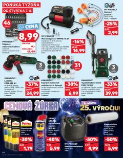 Kaufland SK akciós ujság - amely érvényes a következő dátumtól: 07.08.2025 | Oldal: 66 | Termékek: Parkside