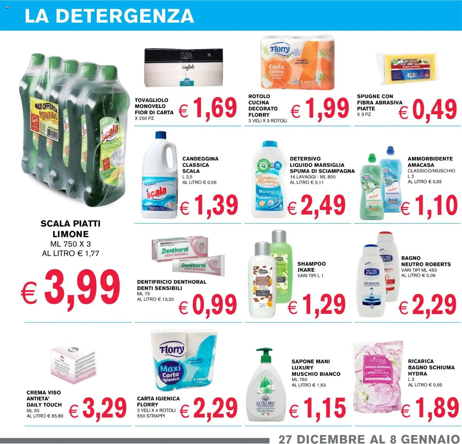 Volantino Coal del 27.12.2025 | Pagina: 11 | Prodotti: Sapone, Ammorbidente, Crema viso, Bagno