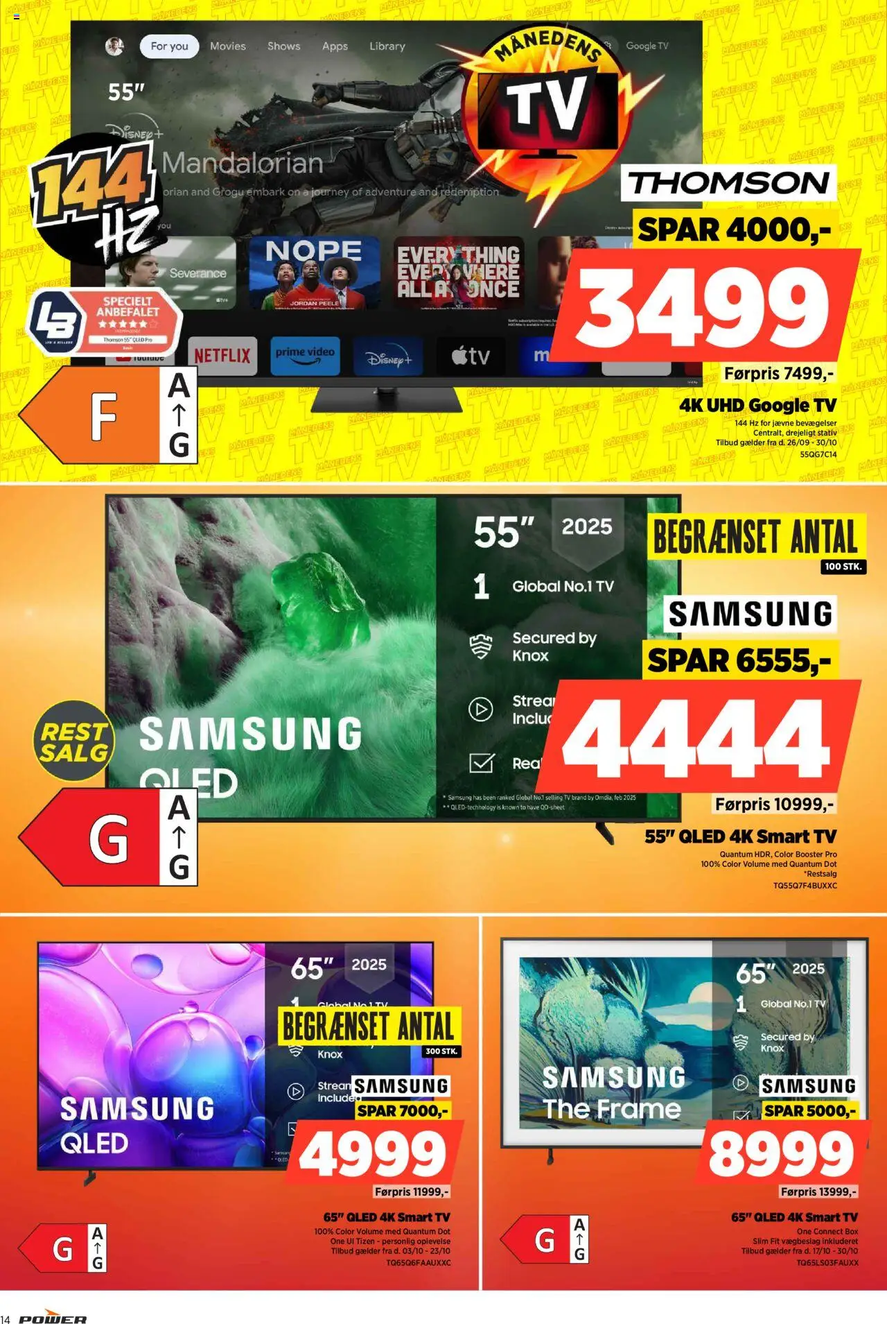 Power tilbudsavis – gyldig fra 17.10.2025 | Side: 14 | Produkter: Smart TV, Is, TV, Video