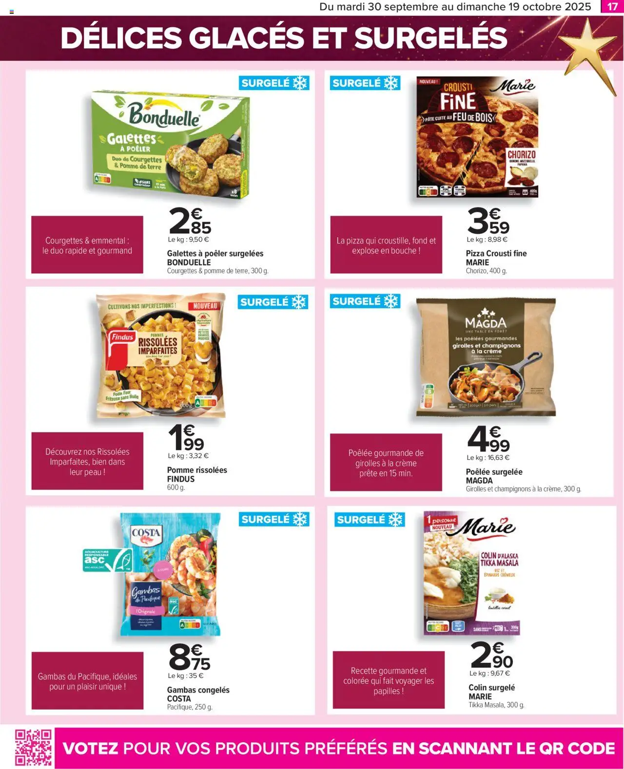  | Page: 17 | Produits: Chorizo, Huile, Pizza, Crème