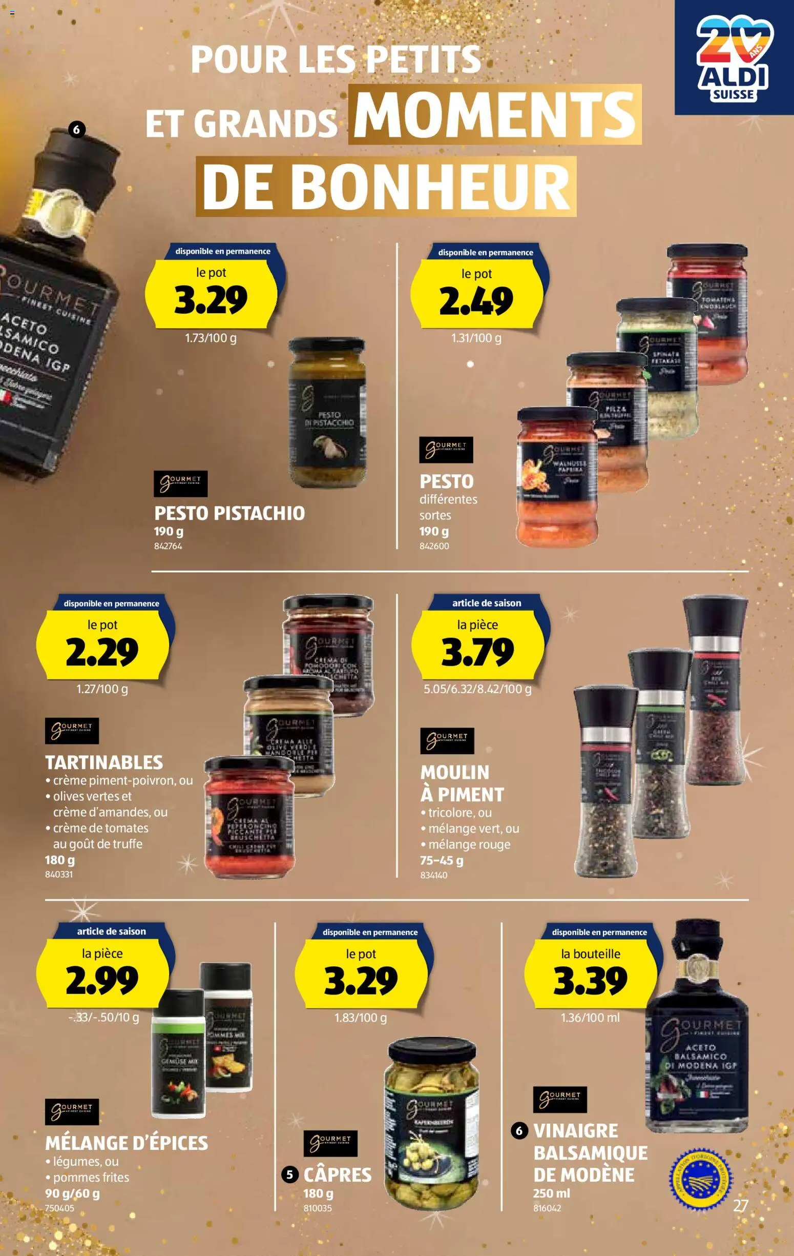 Aldi Aktionen FR – gültig ab 04.12.2025 | Seite: 28 | Produkte: Balsamico, Pommes Frites, Rouge, Creme