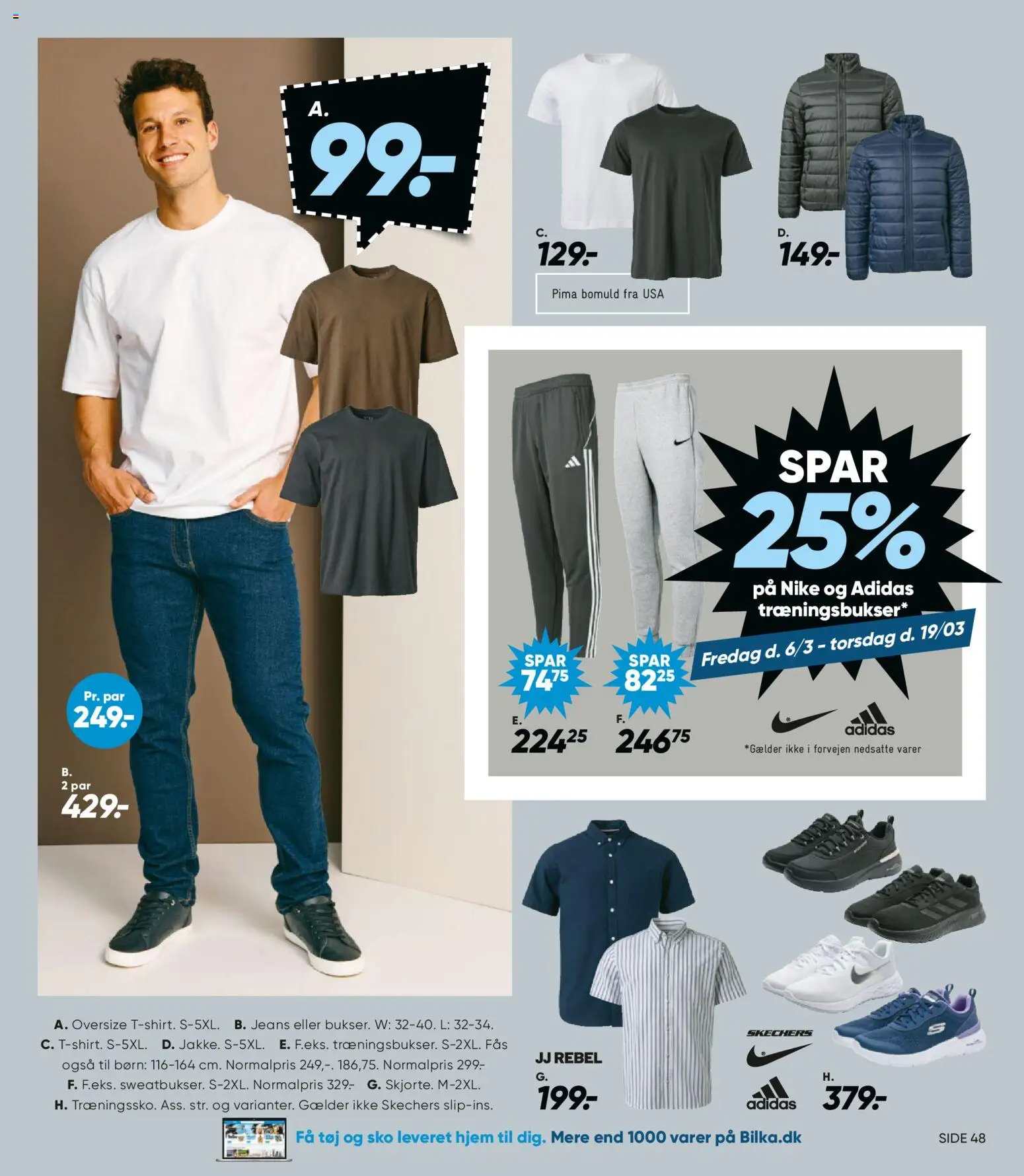 Bilka tilbudsavis – gyldig fra 06.03.2026 | Side: 9 | Produkter: Jeans, Sko, Tøj